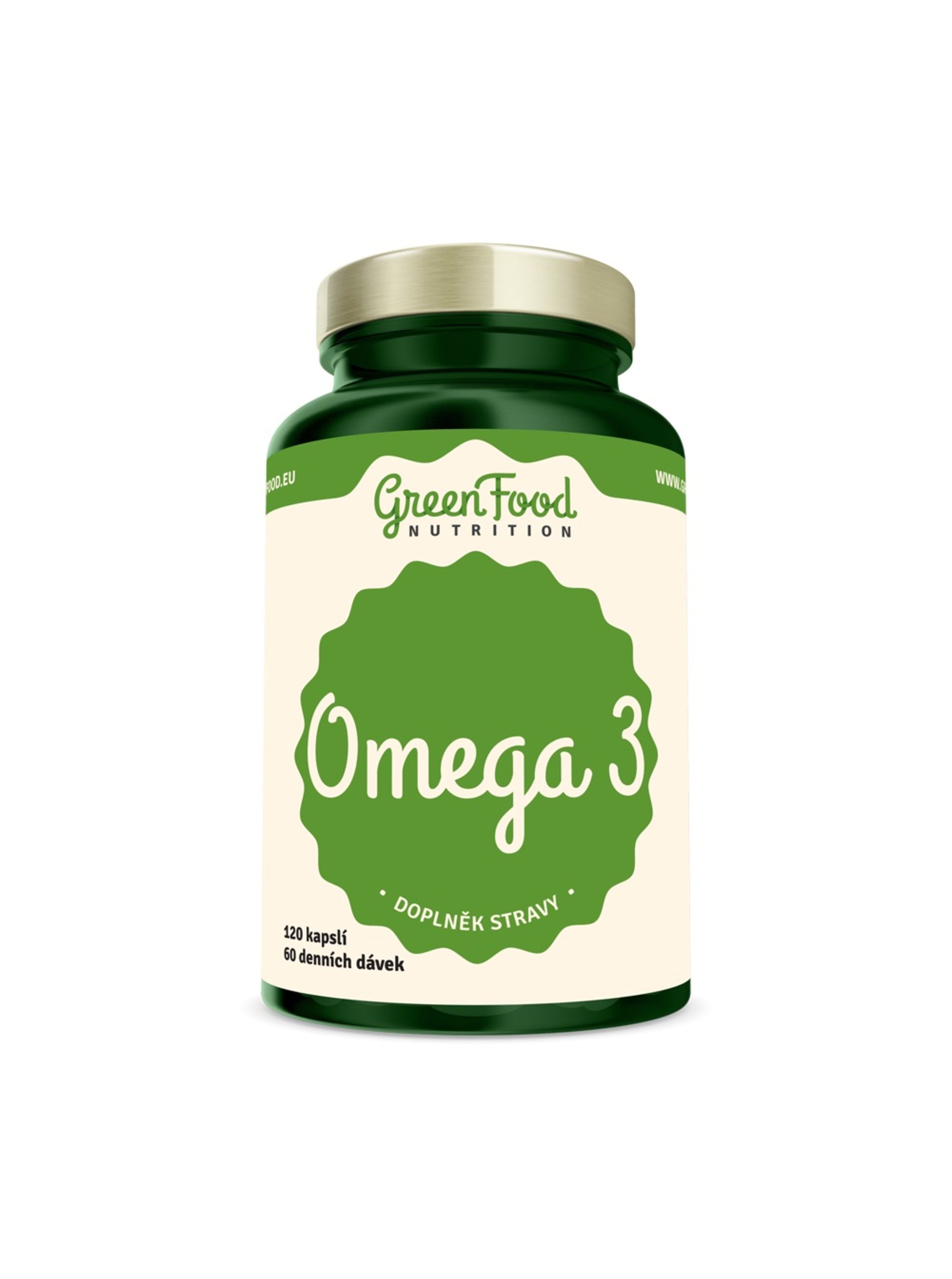 Levně GreenFood Nutrition GreenFood Omega 3 120 kapslí