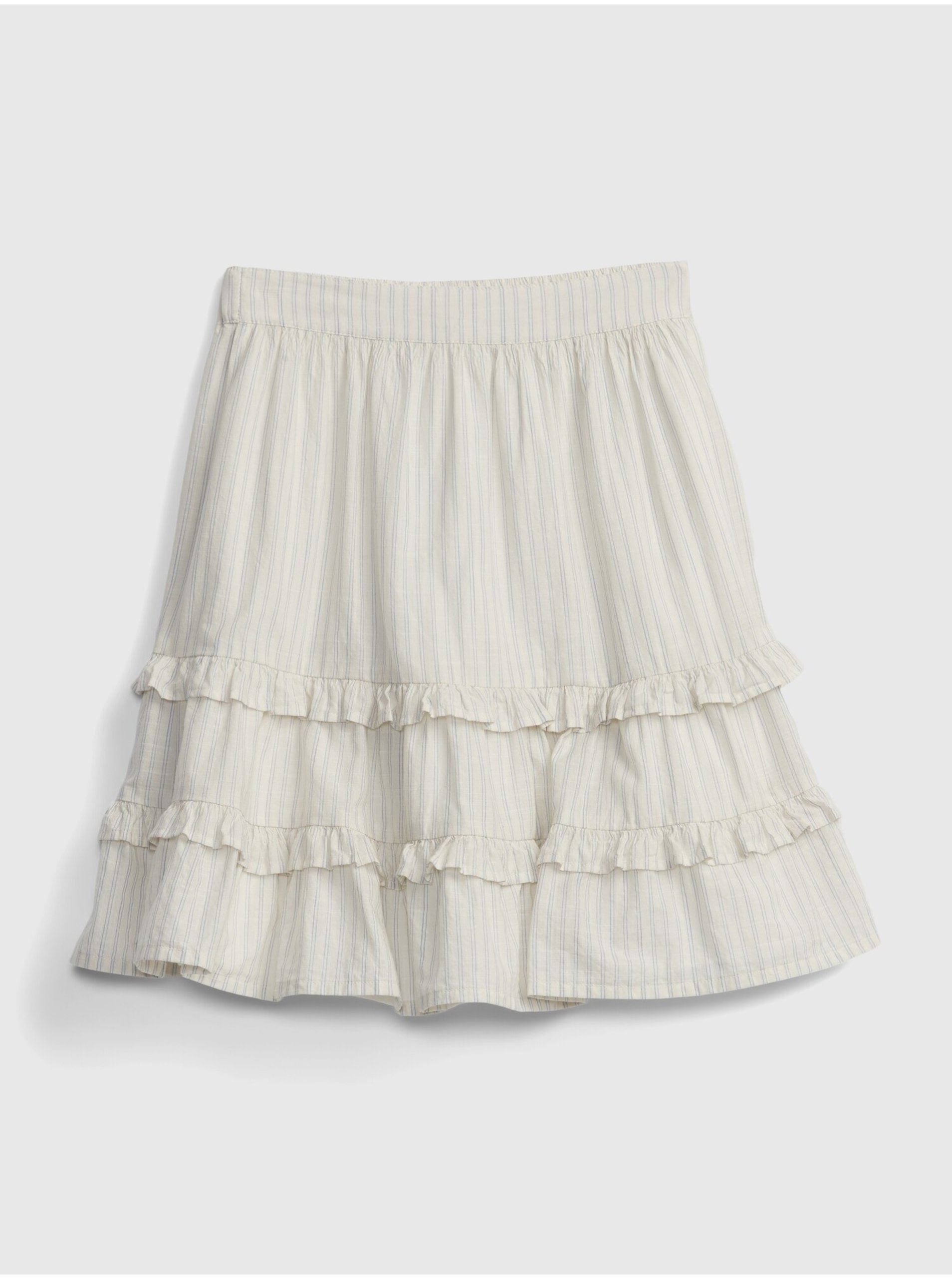 E-shop Bílá holčičí dětská sukně stripe skirt