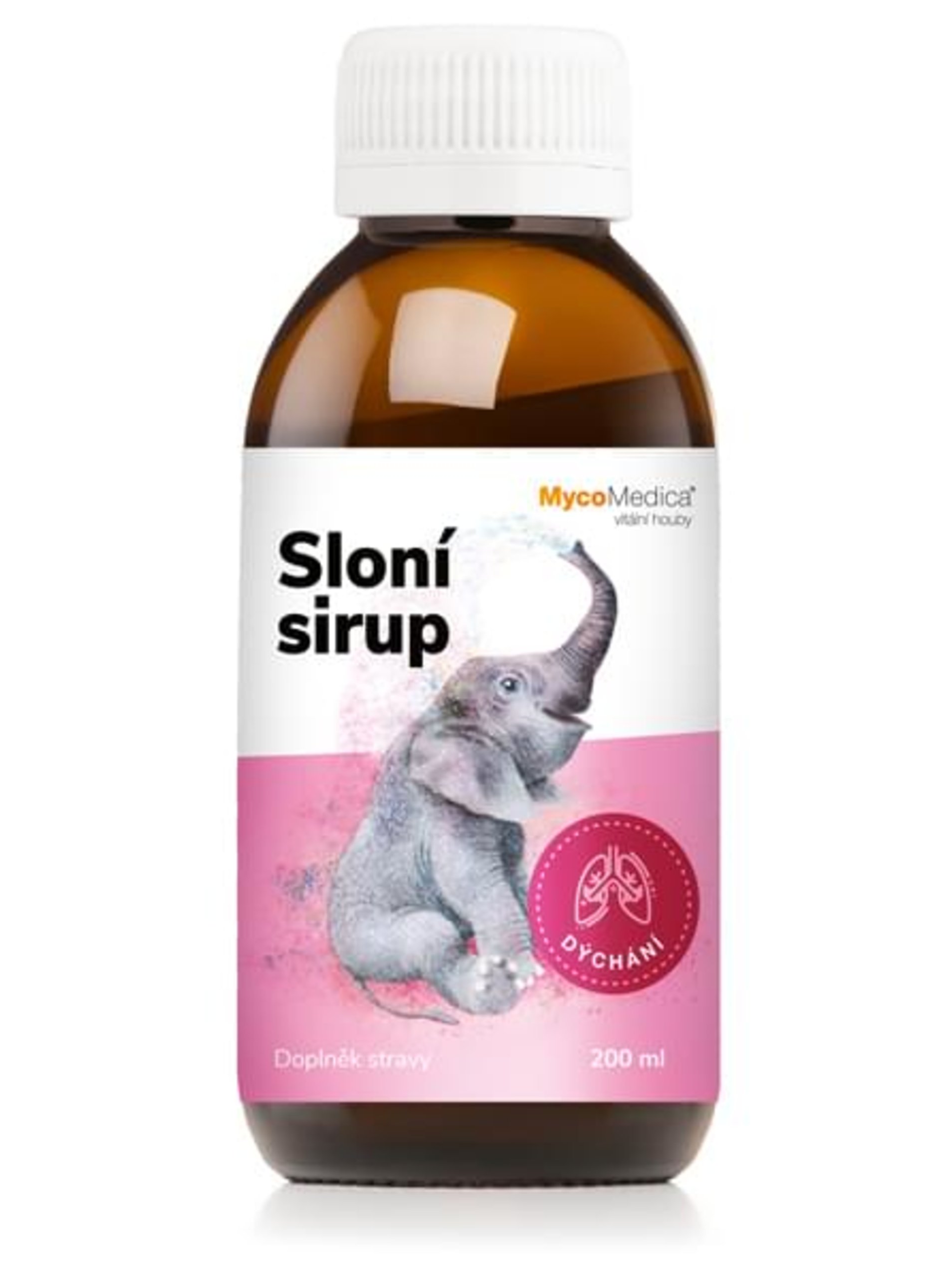 Lacno Sloní sirup-dýchacie cesty MycoMedica ( 200ml )