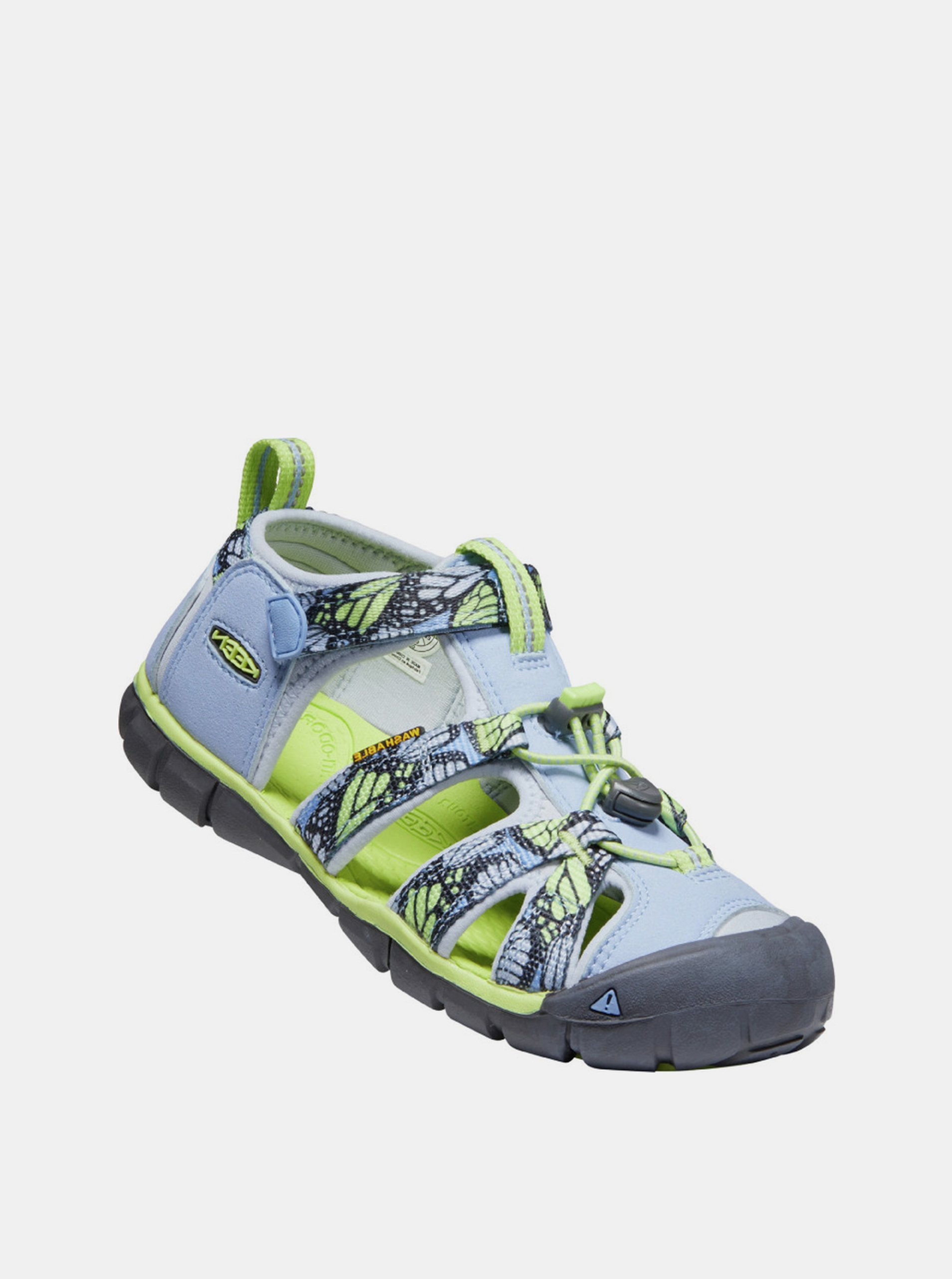 E-shop Světle modré holčičí vzorované sandály Keen