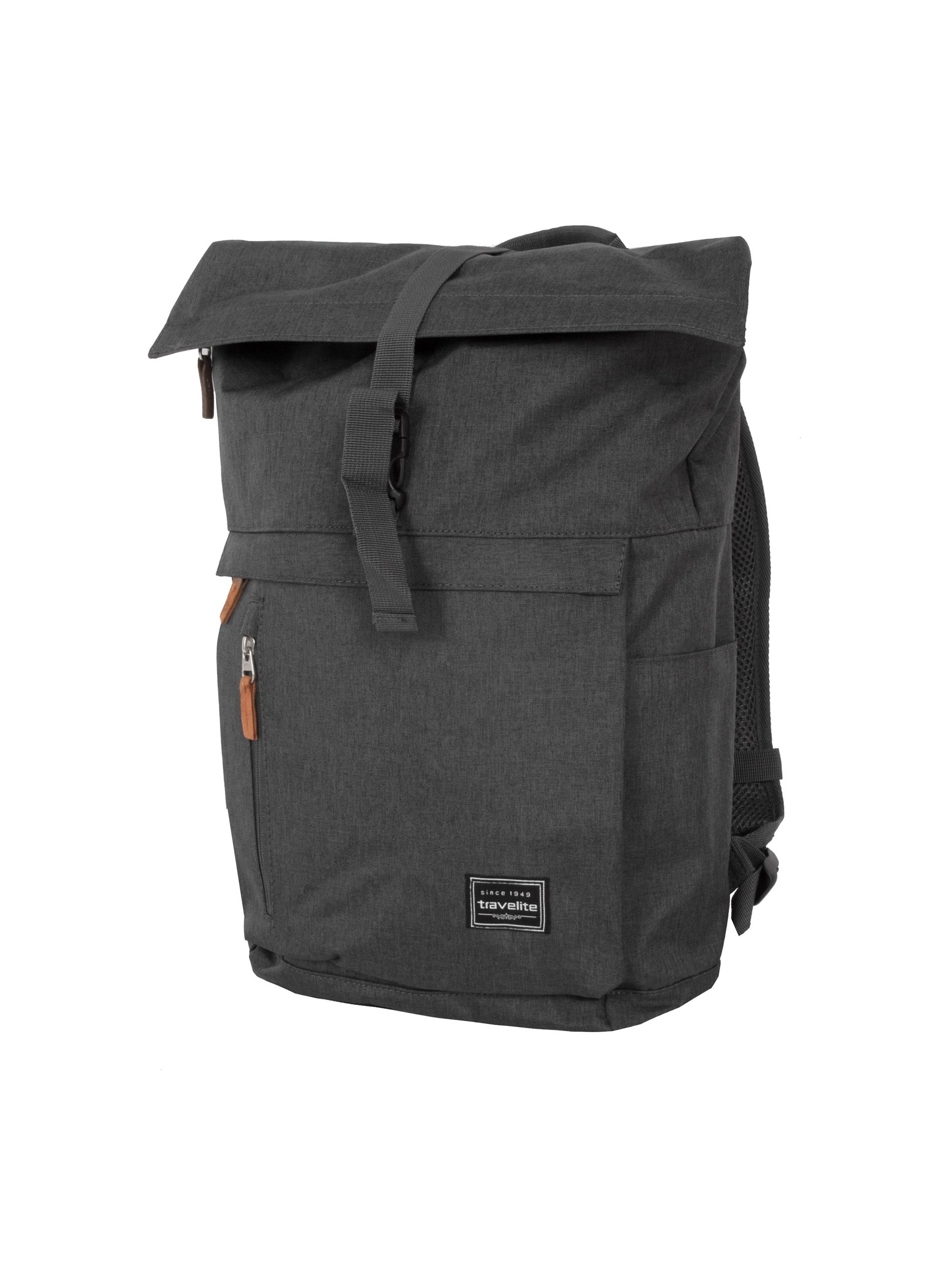Levně Batoh Travelite Basics Roll-up Backpack Anthracite