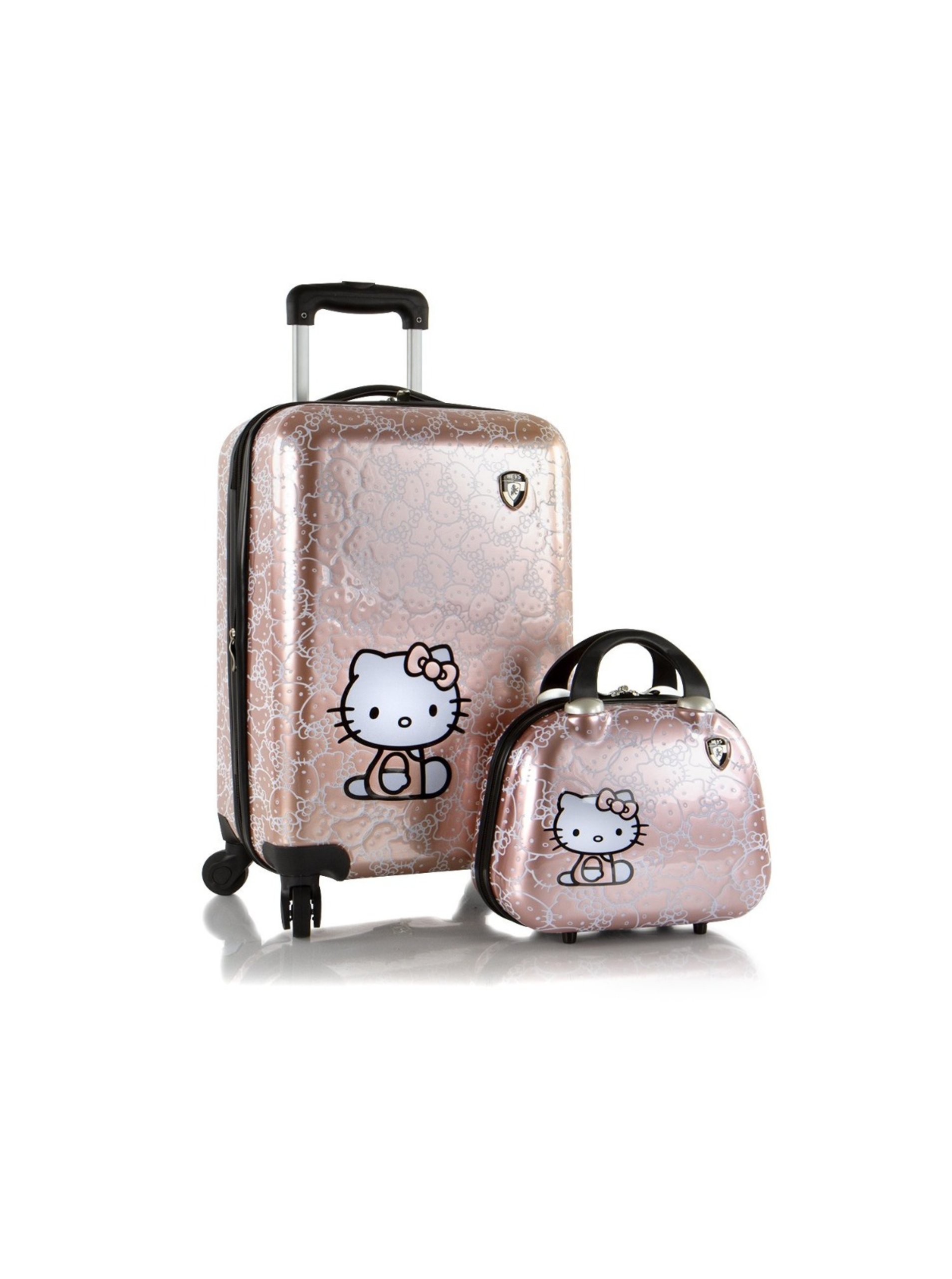 Levně Dětský kufr Heys Kids Hello Kitty Metallic - sada 2 ks