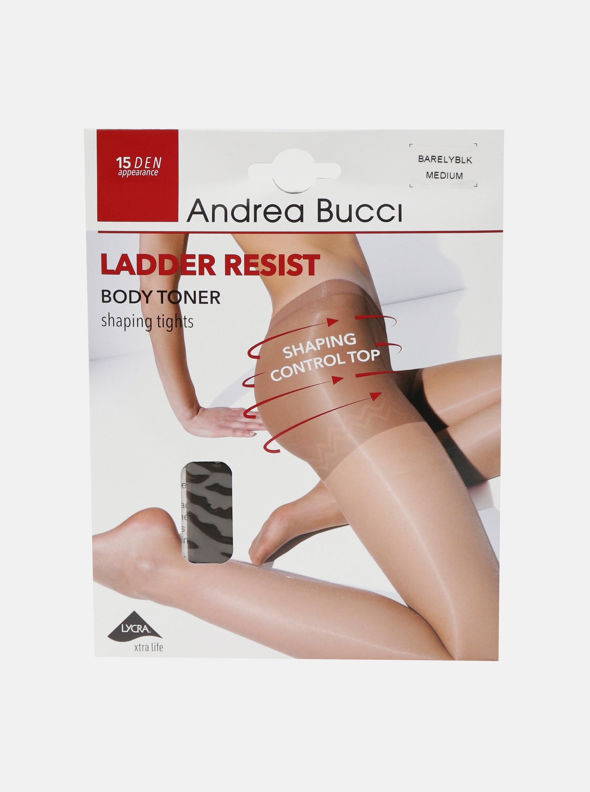 E-shop Šedé punčochové kalhoty Andrea Bucci 15 DEN