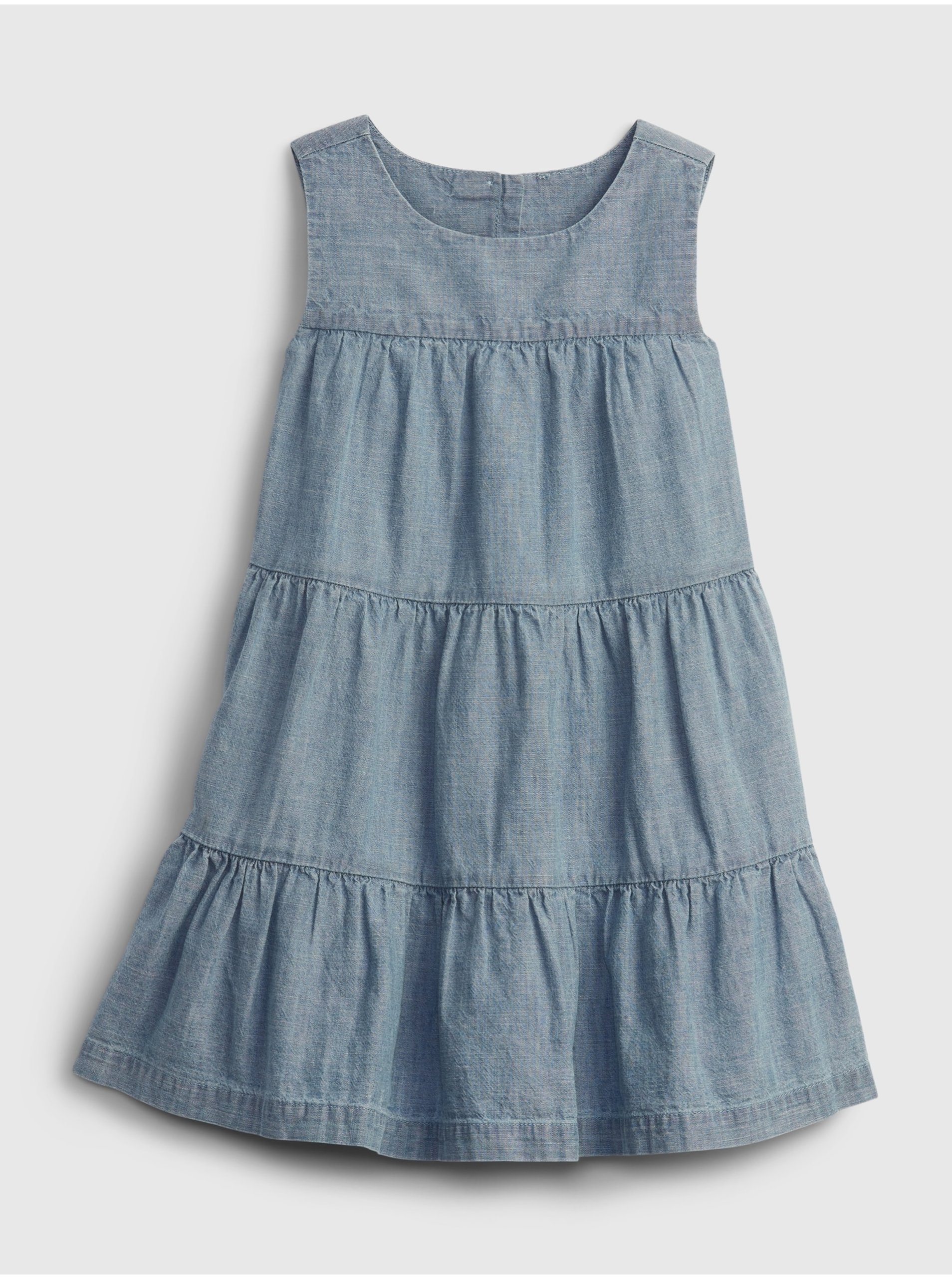 Levně Modré holčičí dětské šaty tiered dress