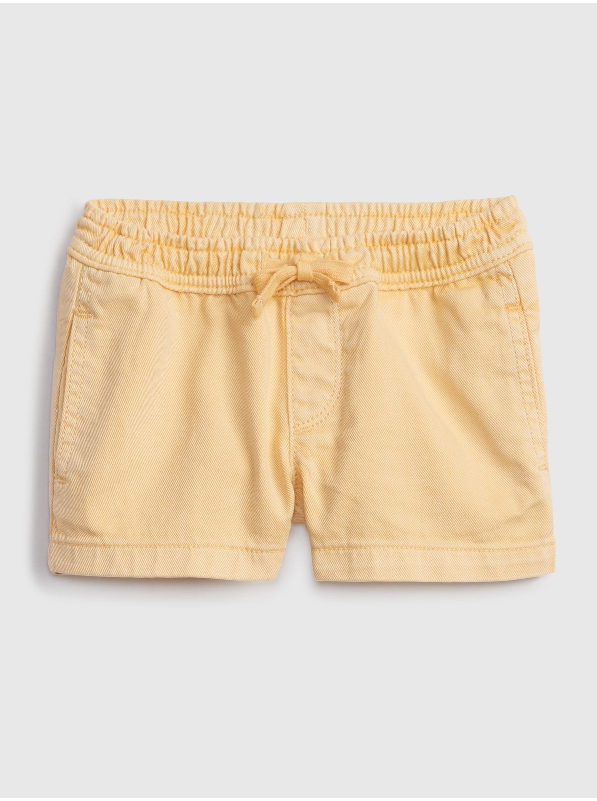 Levně Žluté holčičí dětské kraťasy pull-on shorts