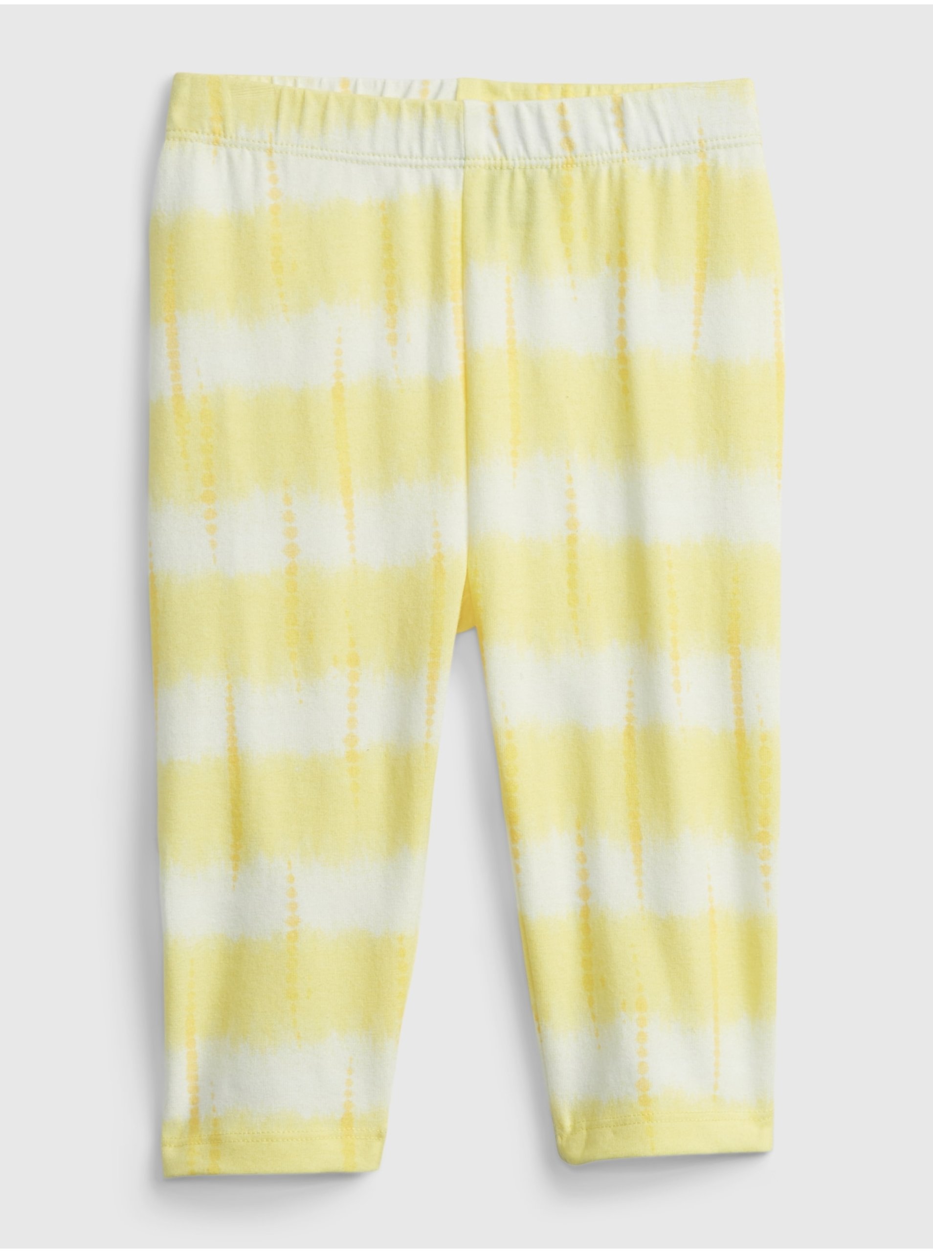 E-shop Žluté holčičí dětské legíny organic cotton crop leggings