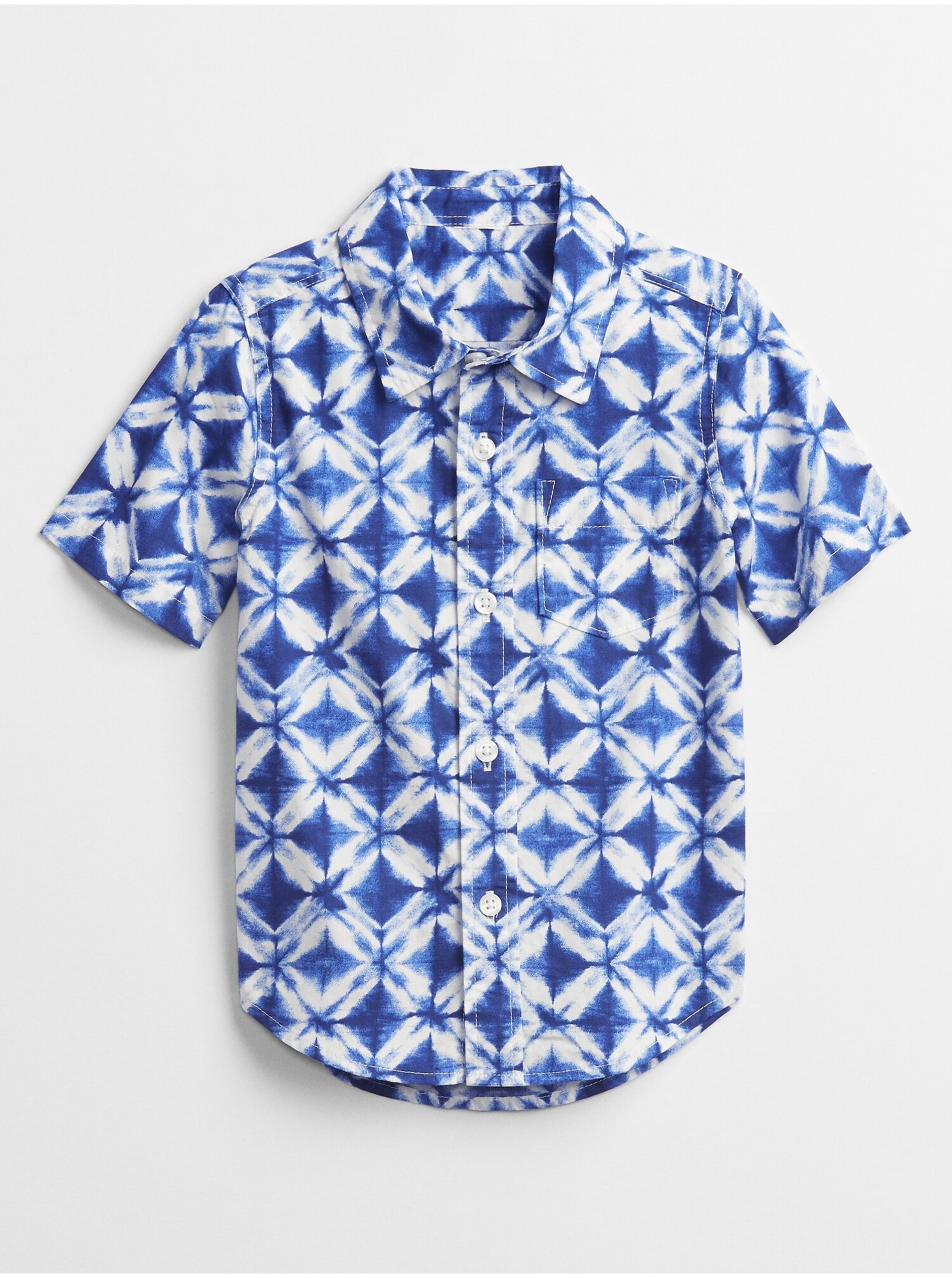 E-shop Modrá klučičí dětská košile poplin shirt