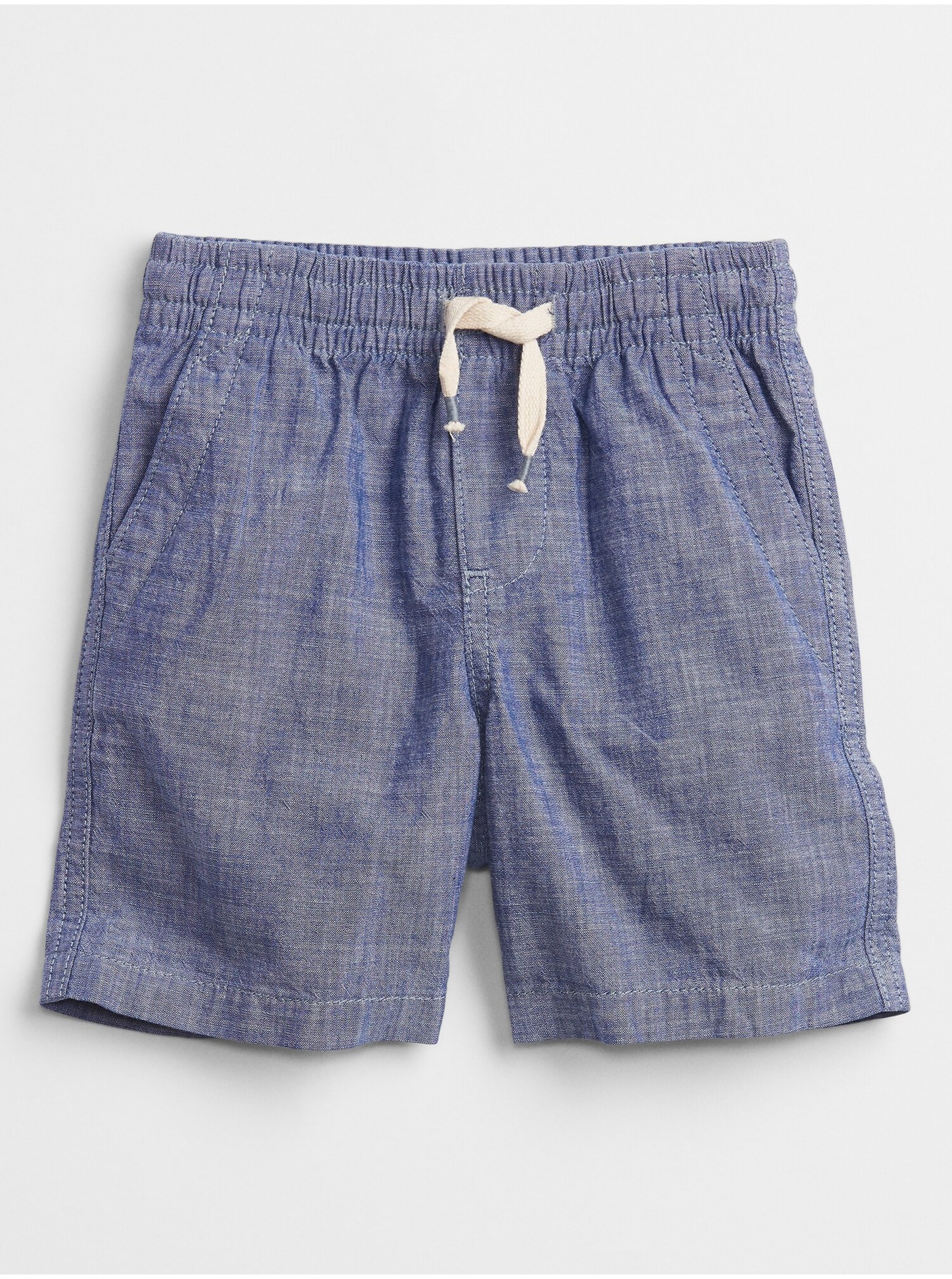E-shop Modré klučičí dětské kraťasy chambray pull-on shorts
