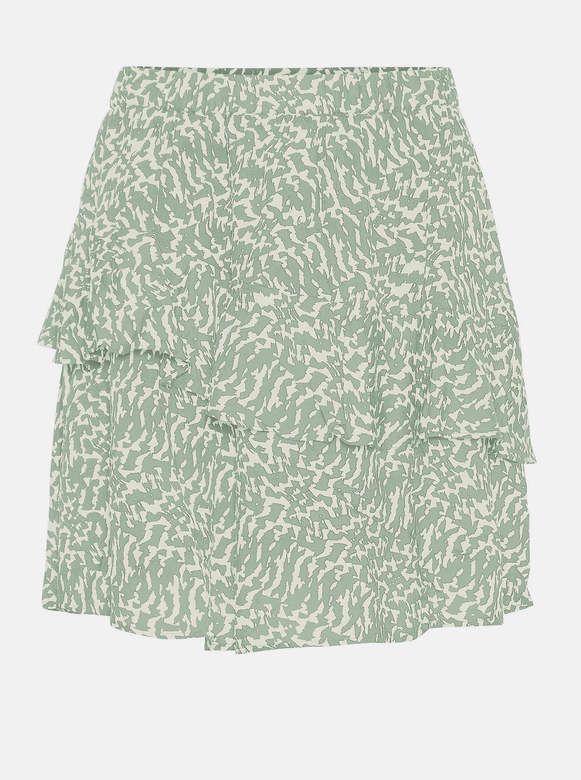 E-shop Zelená vzorovaná sukňa VERO MODA Hanna