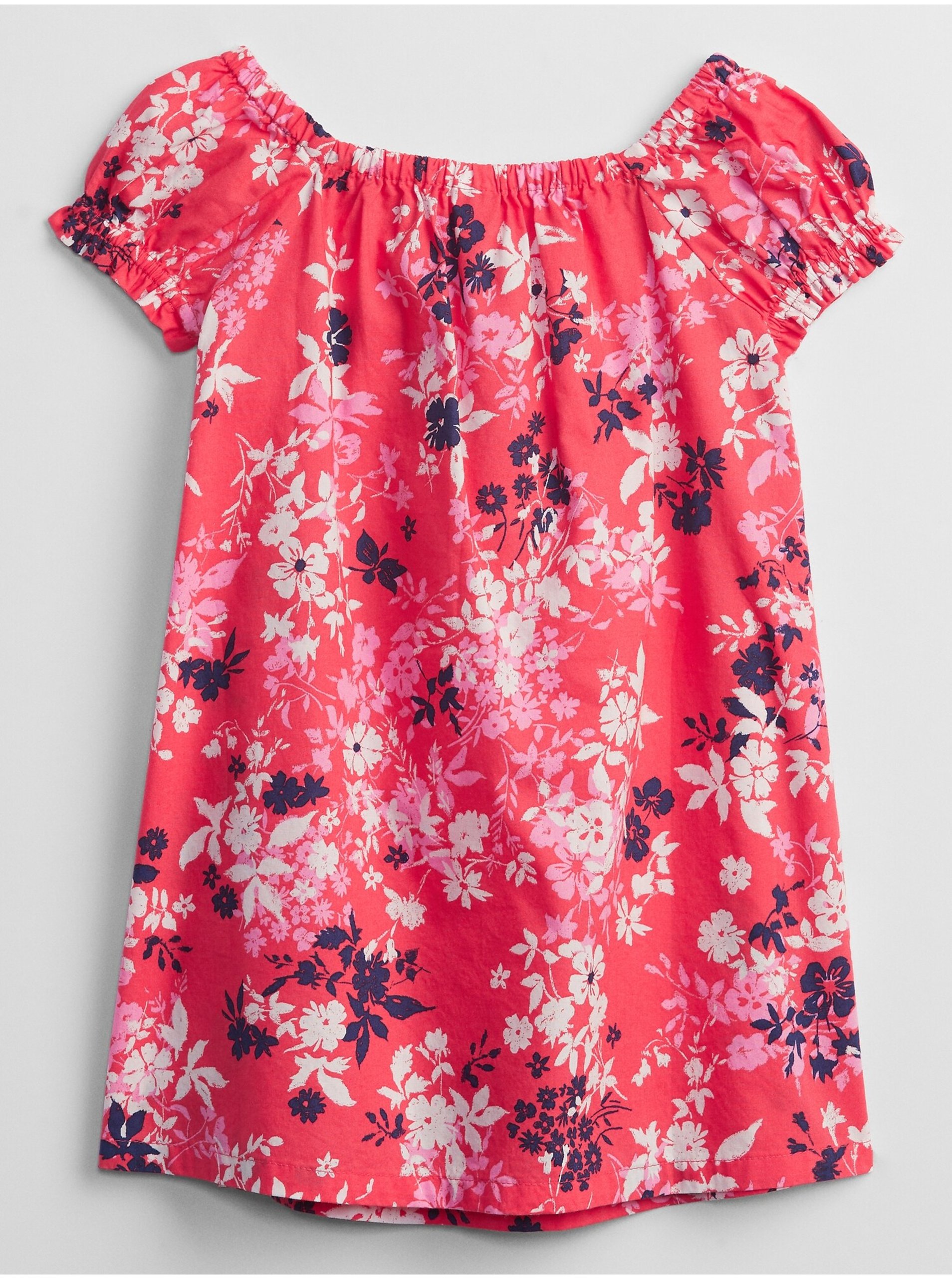 E-shop Růžové holčičí dětské šaty smocked floral swing dress