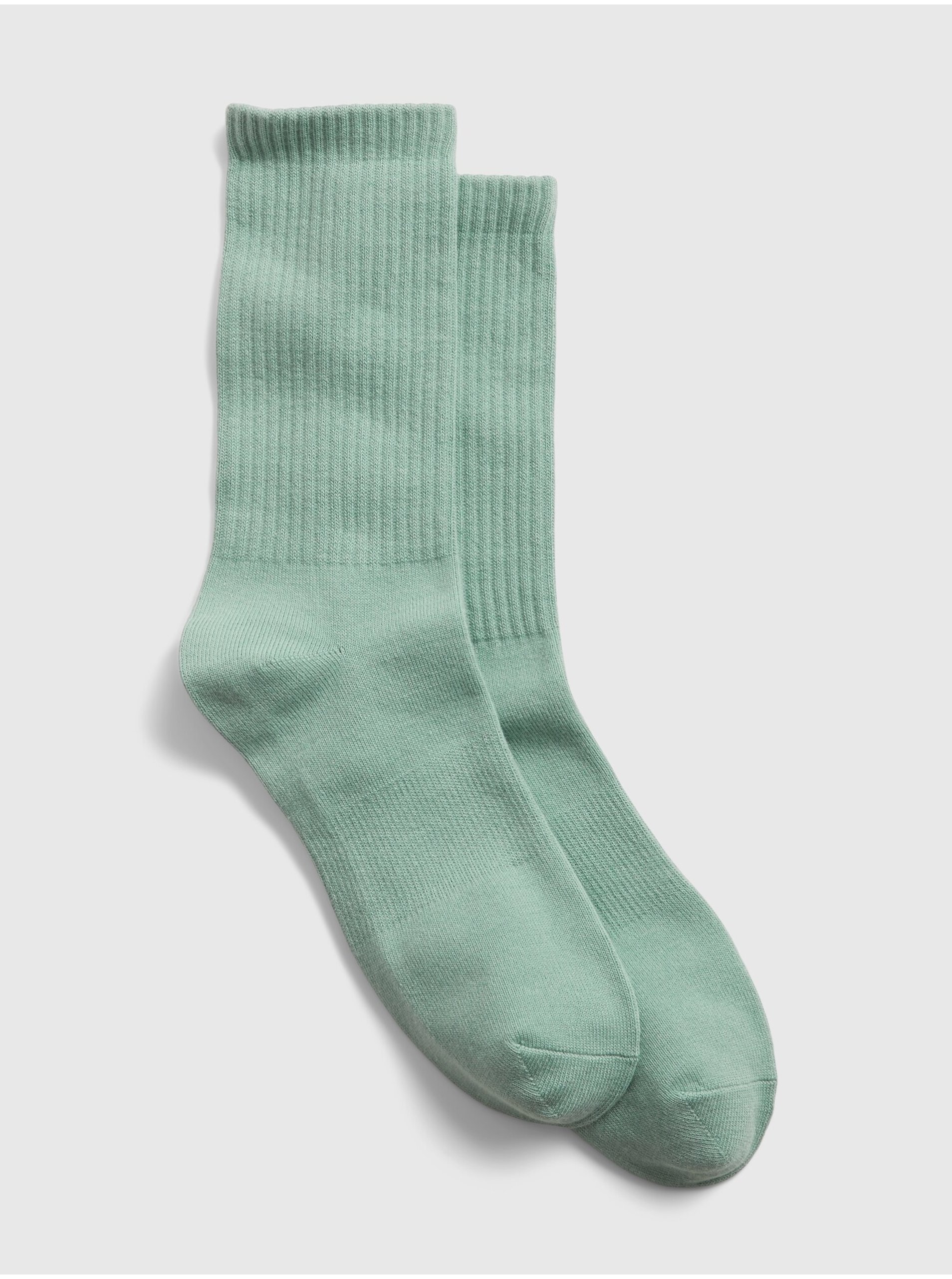 Levně Zelené pánské ponožky athletic crew socks