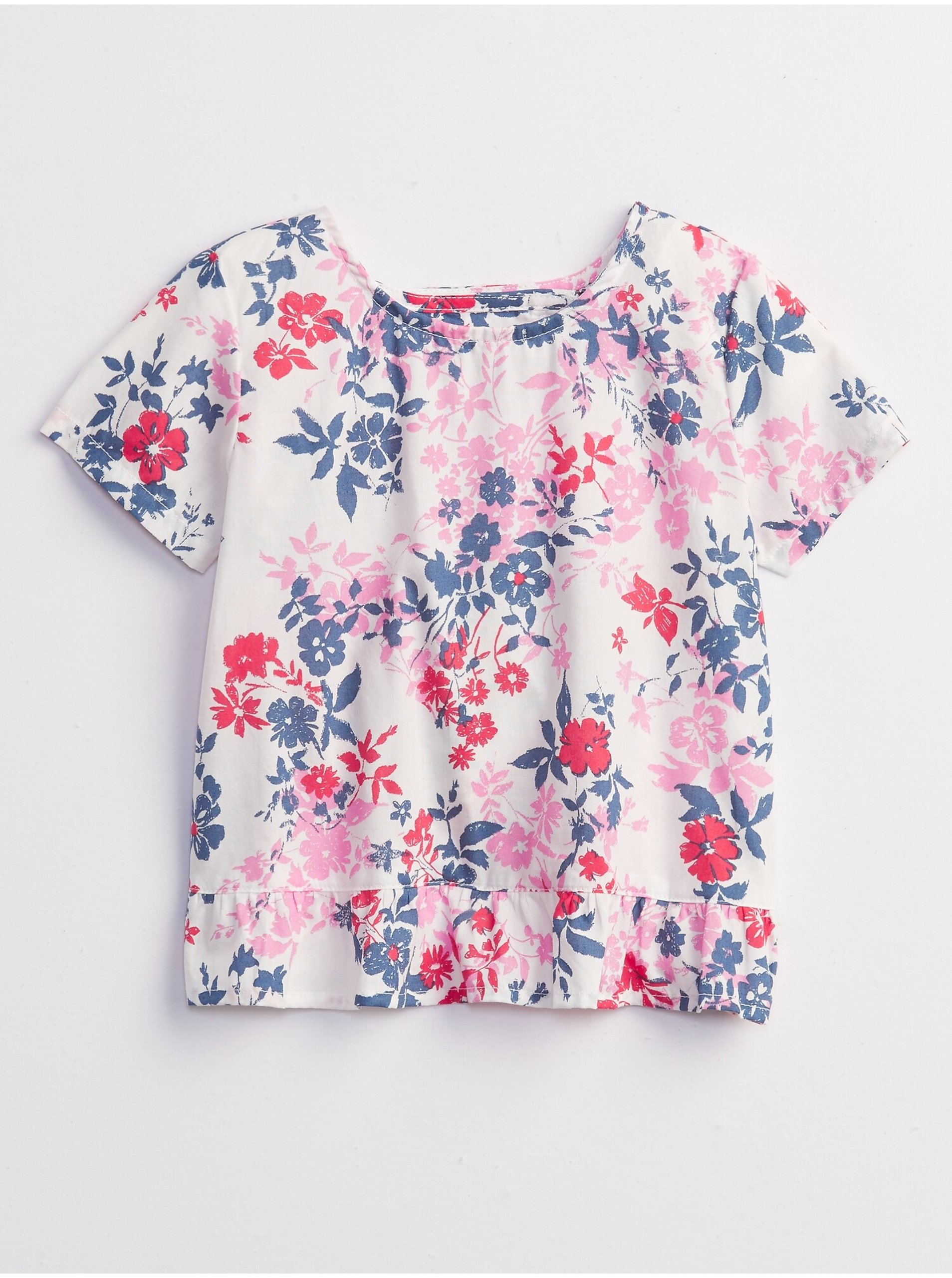 E-shop Barevné holčičí dětské tričko wrap back t-shirt GAP