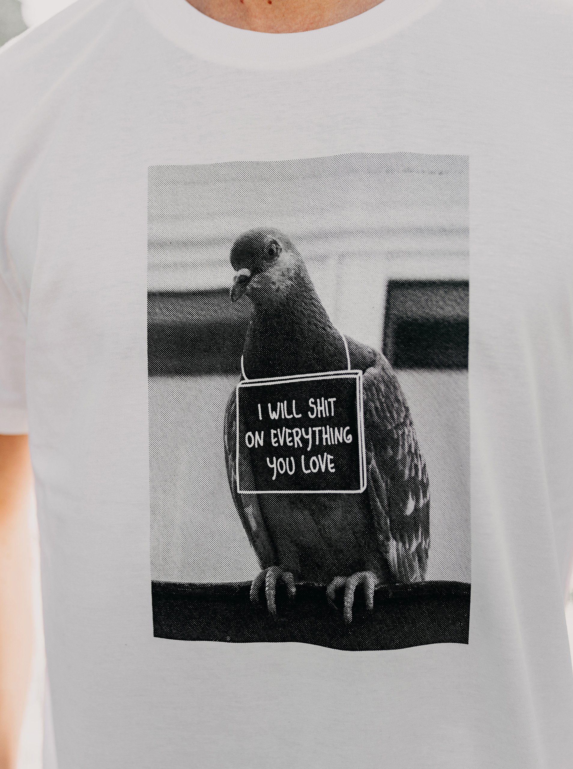 Bílé pánské tričko ZOOT Original Holub