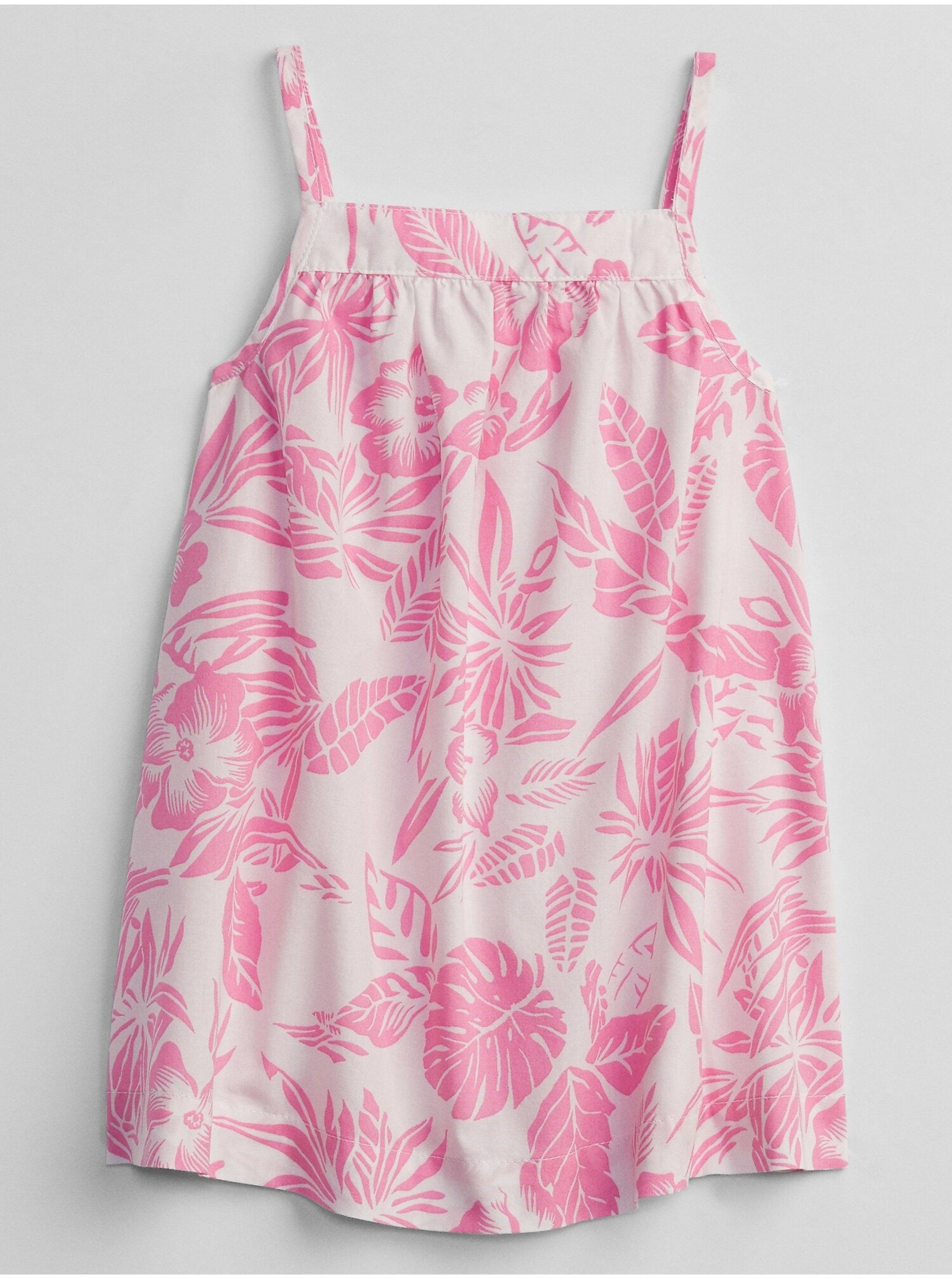 E-shop Bílé holčičí baby šaty floral dress