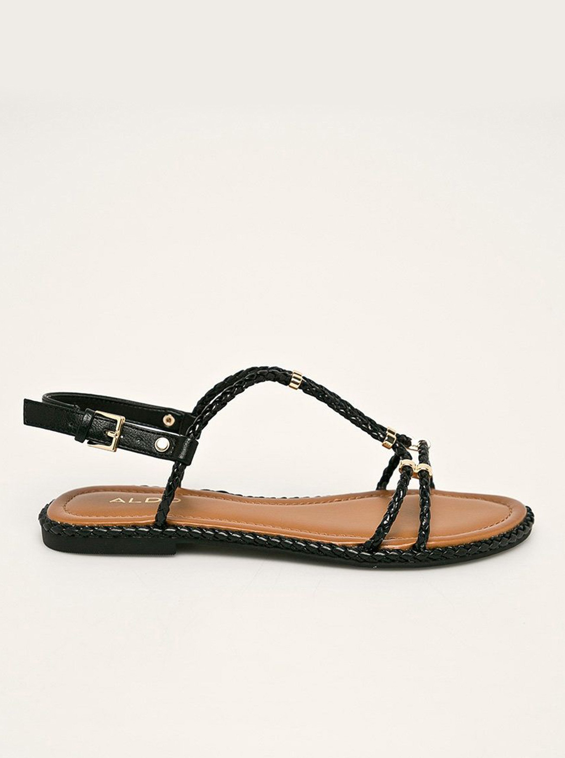 Levně Černé dámské sandály ALDO Qilinna