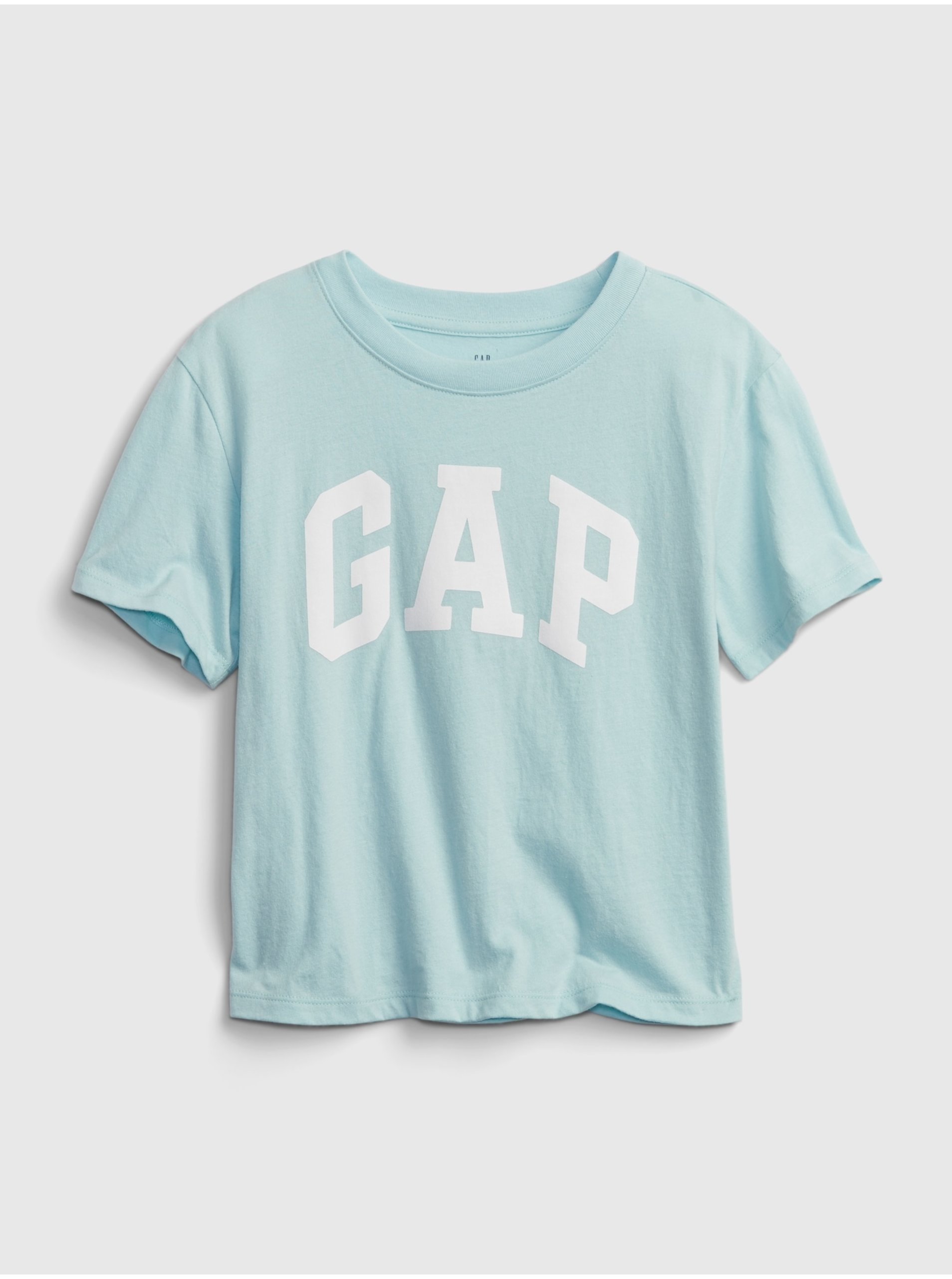 Levně Modré holčičí dětské tričko GAP Logo short sleeve t-shirt