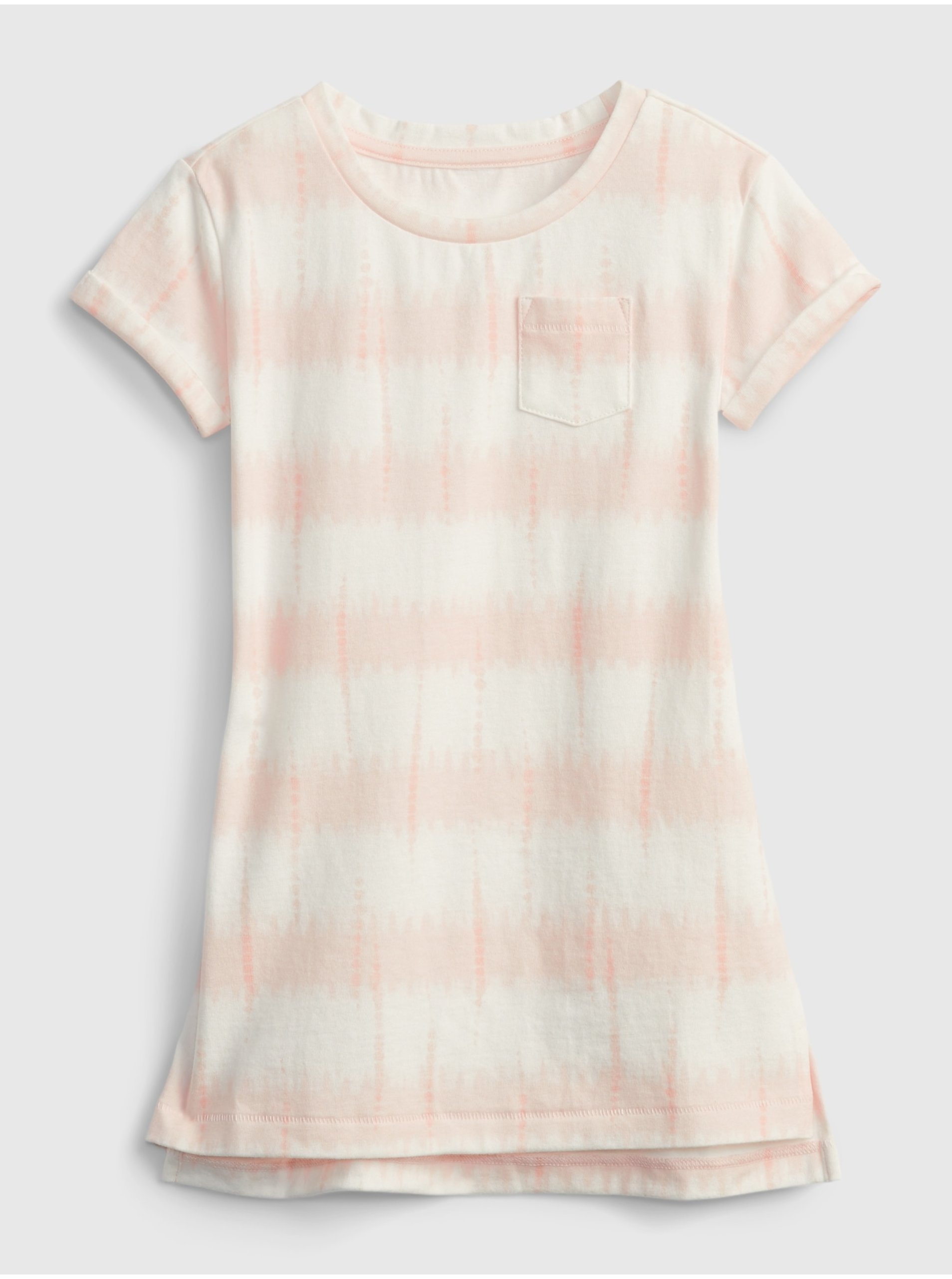Levně Růžové holčičí dětské šaty t-shirt dress GAP