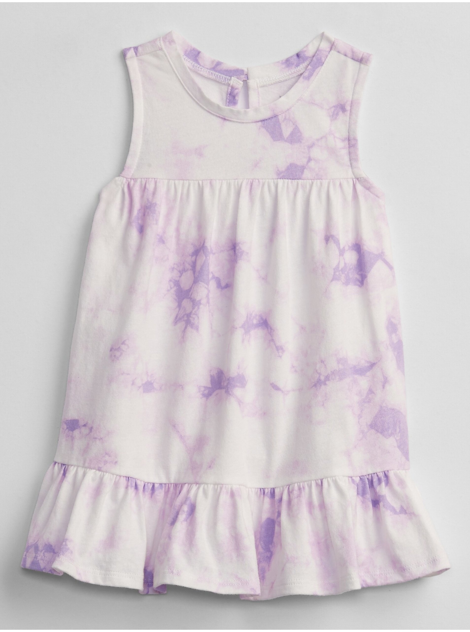 E-shop Fialové holčičí baby šaty sleeveless tie-dye dress GAP