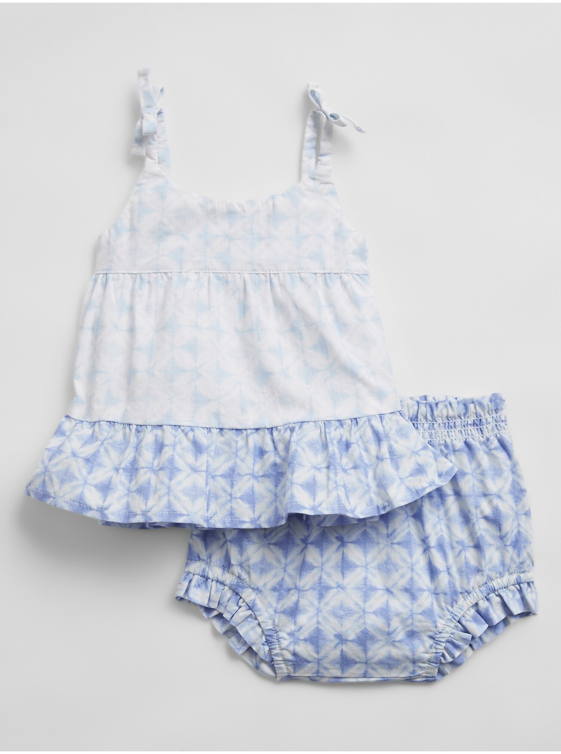 Levně Modré holčičí baby plavky tiered outfit set GAP