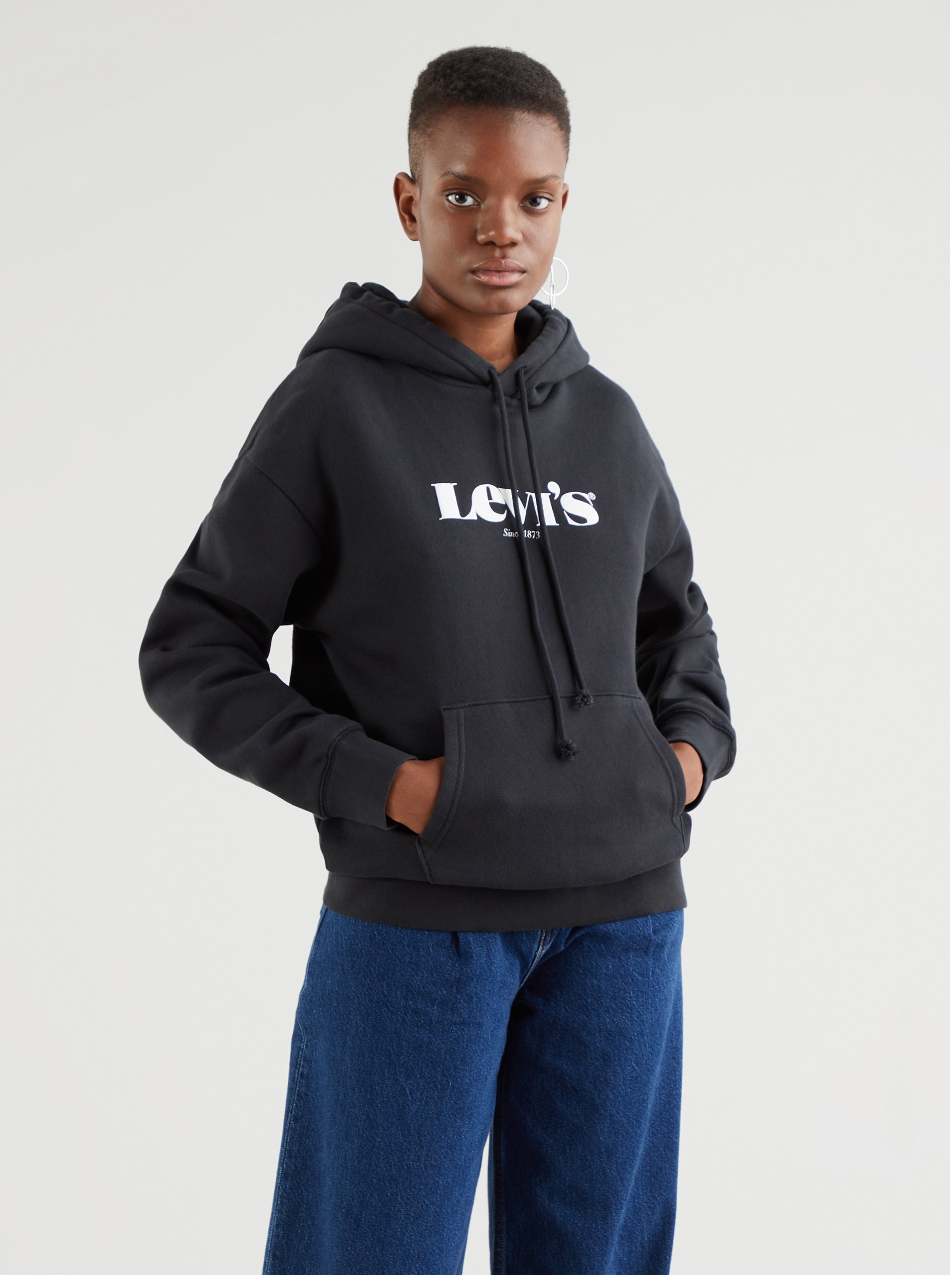 E-shop Černá dámská mikina s kapucí Levi's®