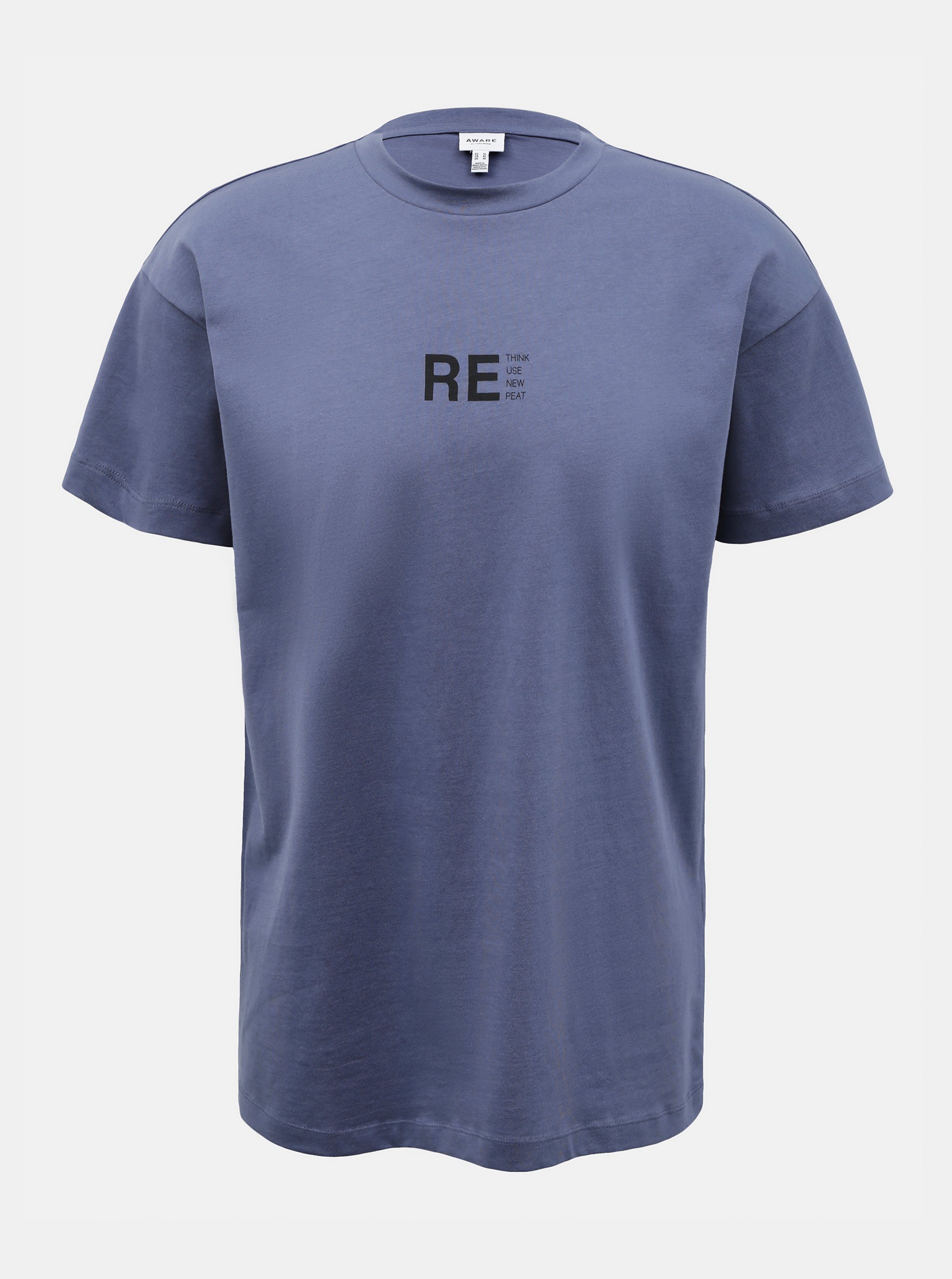 E-shop Tmavě modré volné tričko VERO MODA Obenta