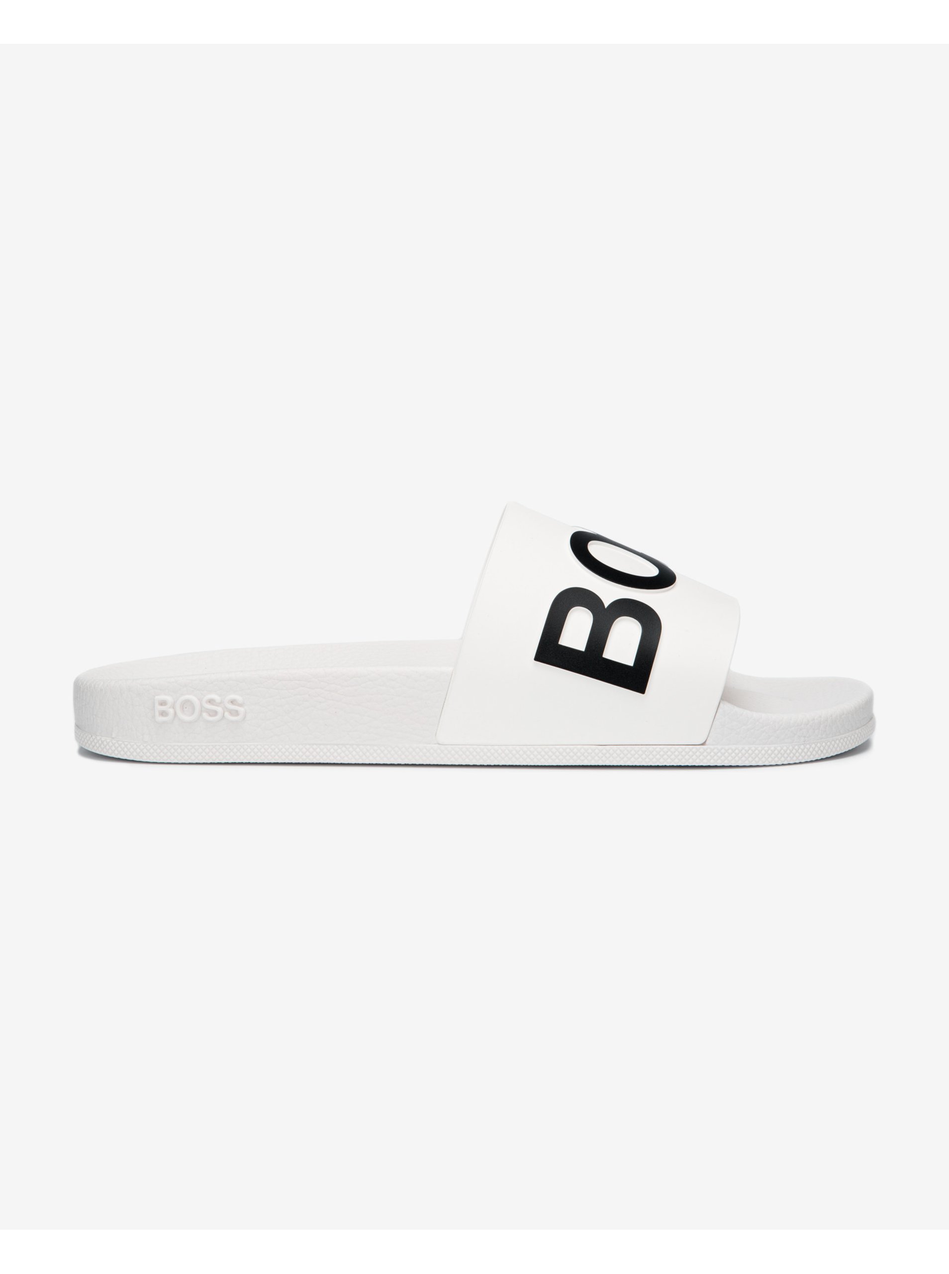 Levně Bílé pánské pantofle BOSS Bay