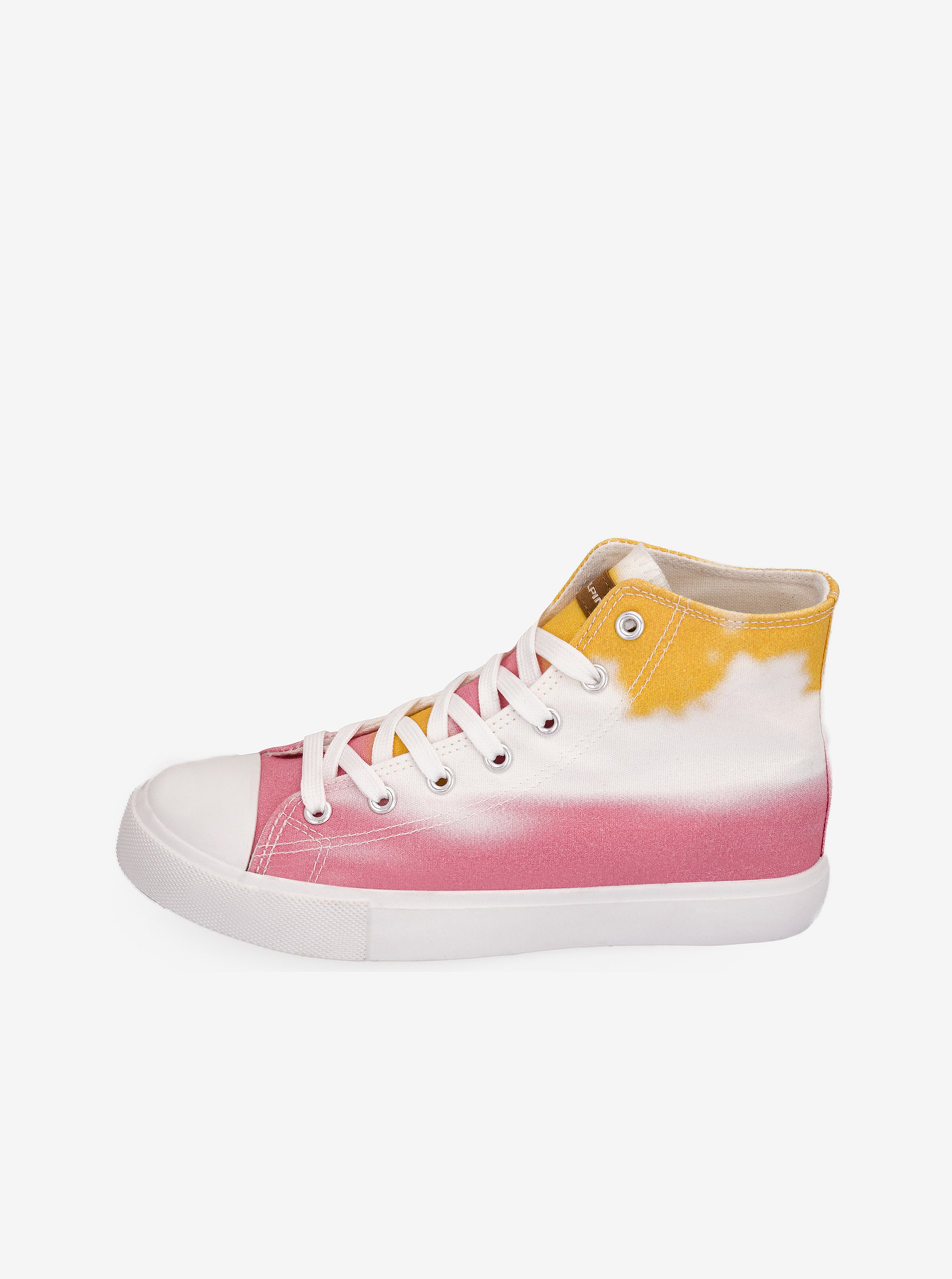 Levně Žluto-růžové dámské boty ALPINE PRO Daira
