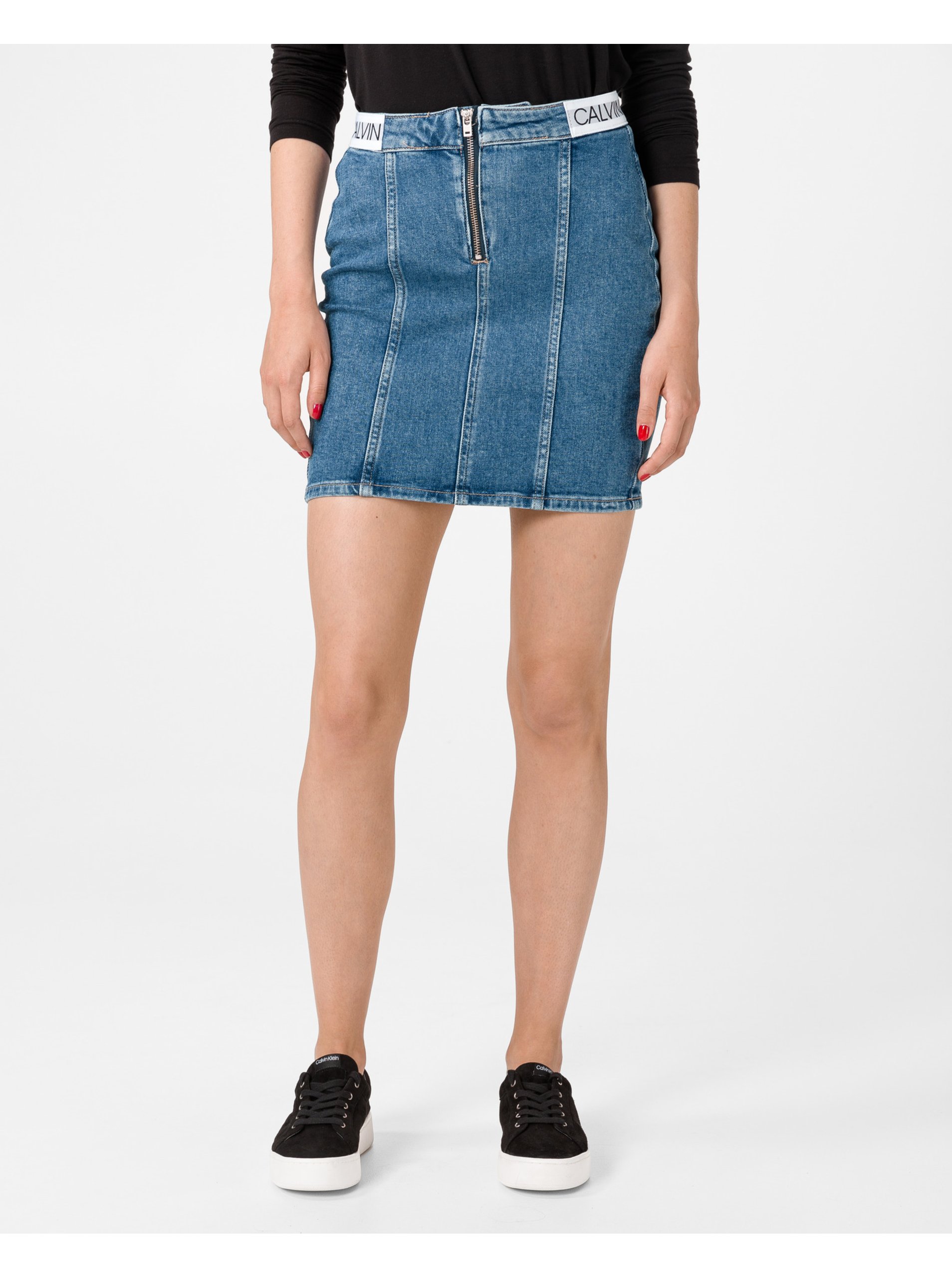 Lacno Dart sukňa Calvin Klein Jeans