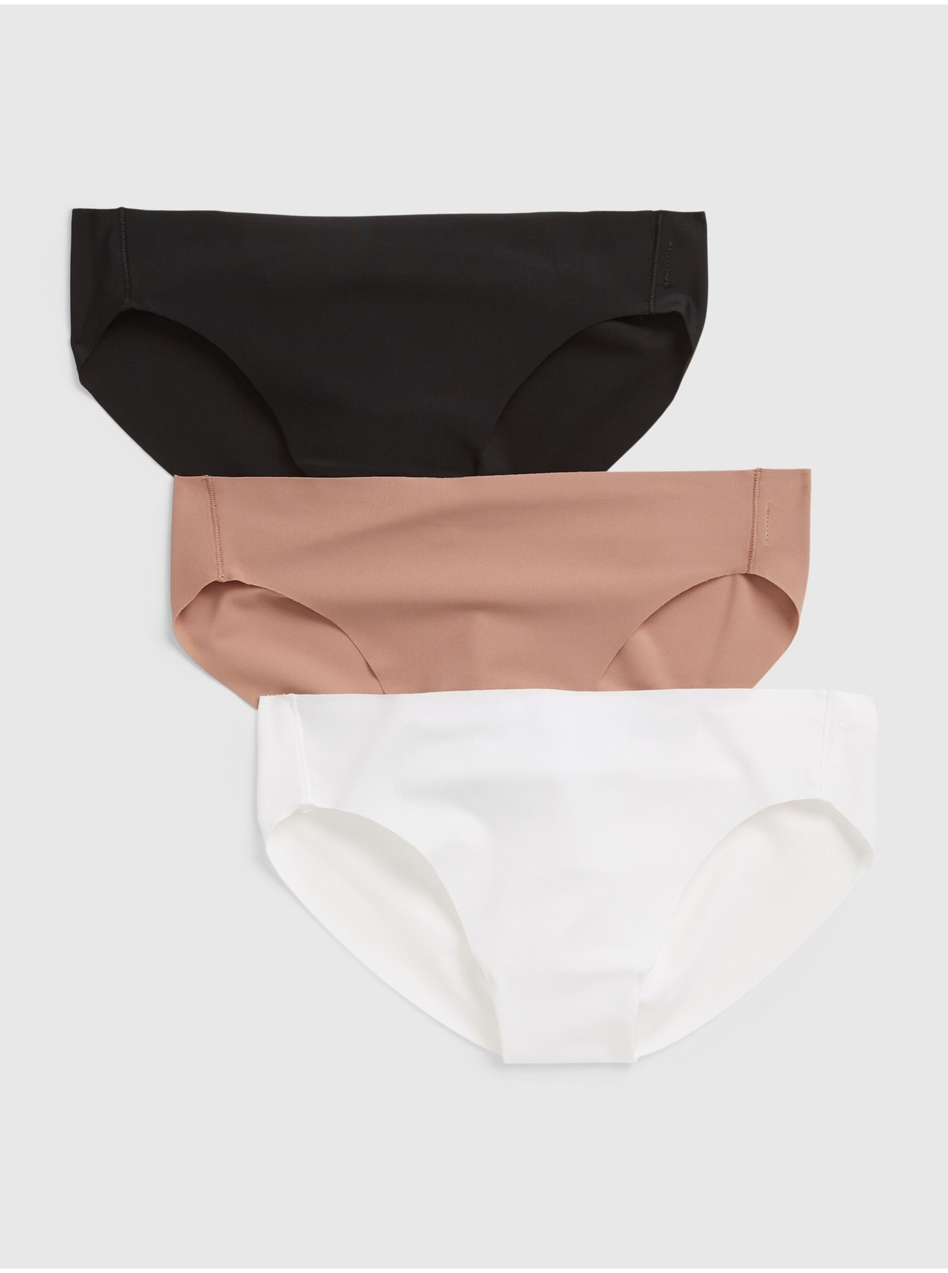 E-shop Barevné dámské kalhotky no-show bikini, 3ks