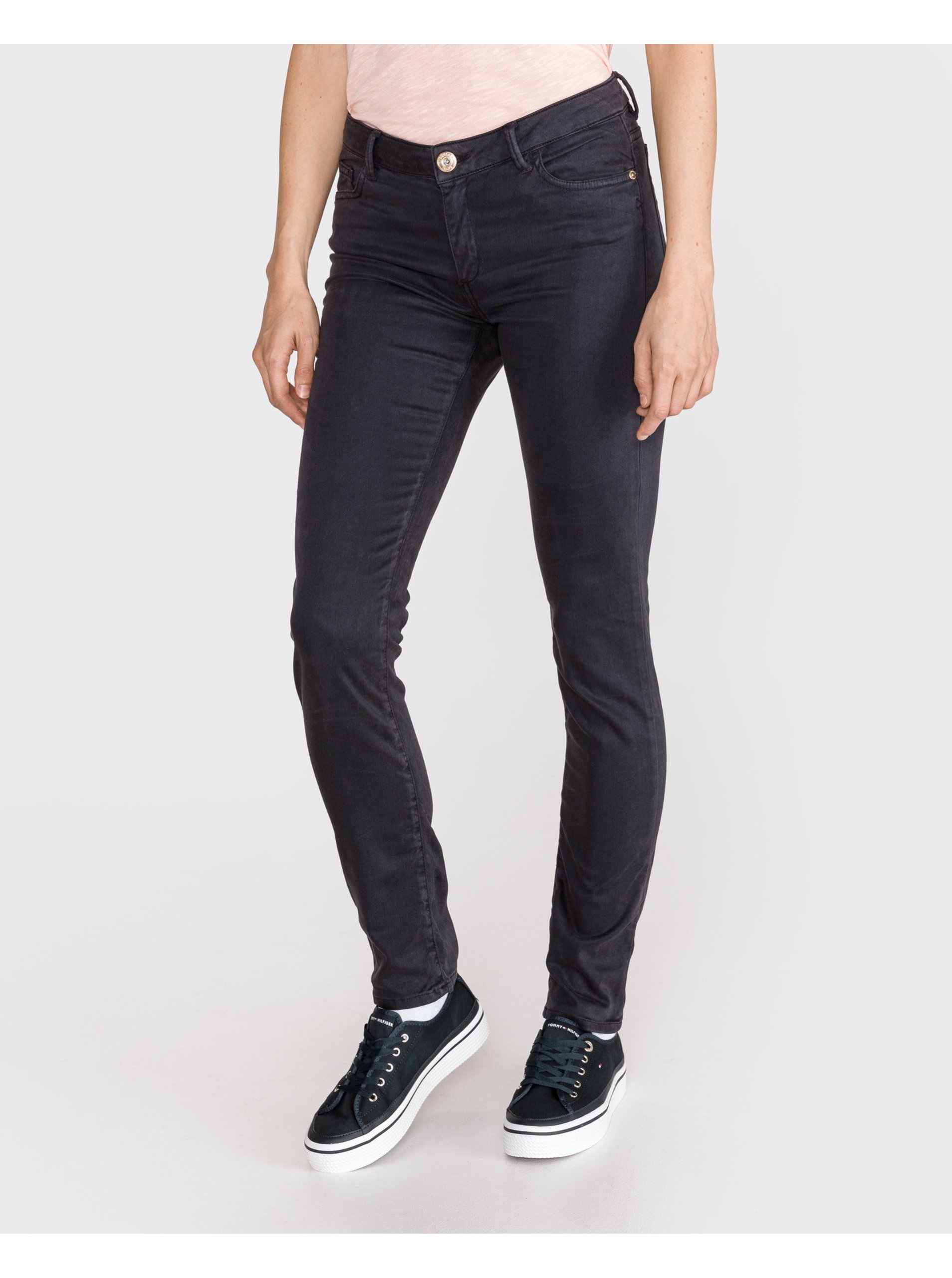 Lacno Slim fit pre ženy Trussardi Jeans - modrá