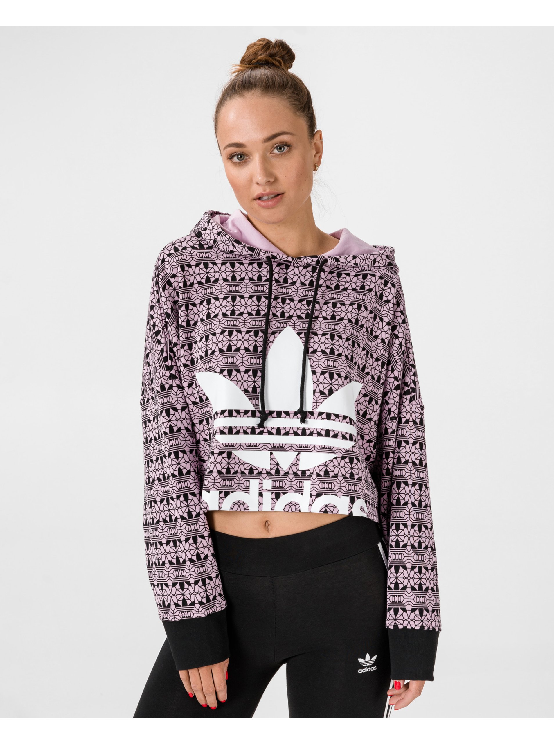 Levně Trefoil Allover Crop top adidas Originals