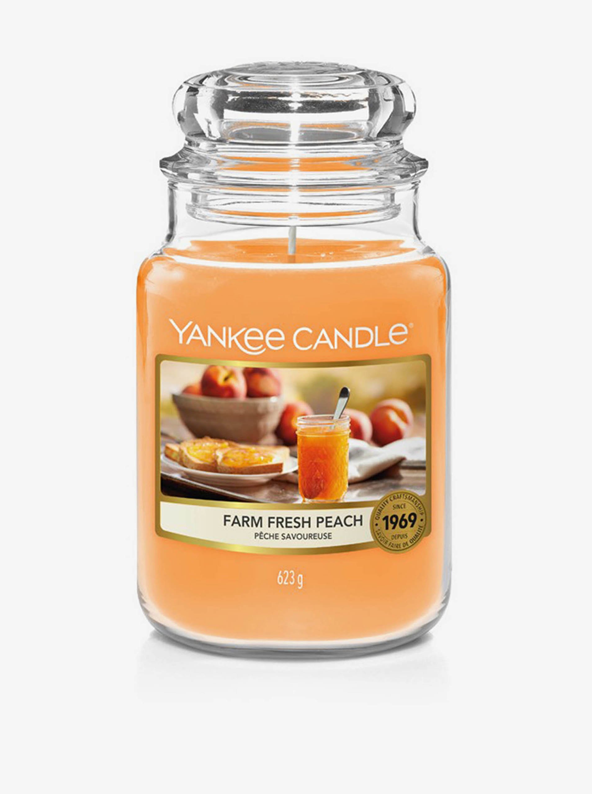 Lacno Vonná sviečka Yankee Candle Farm Fresh Peach(classic veľká)