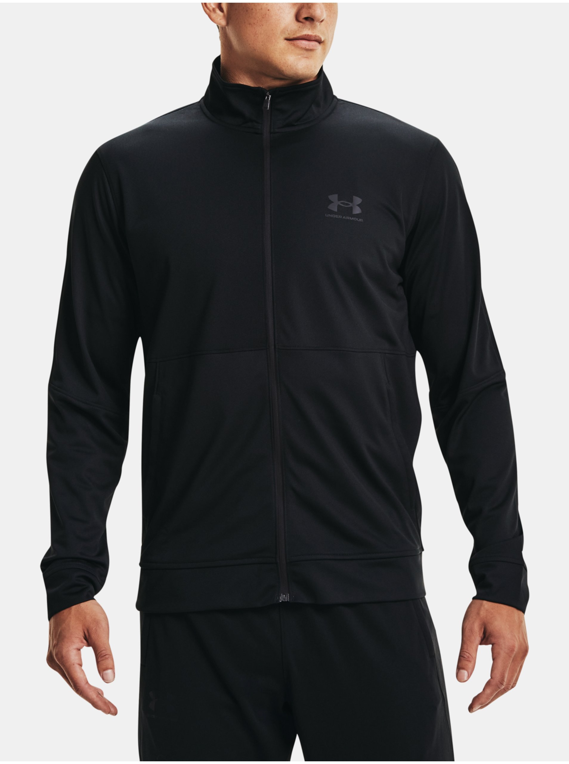 Levně Bunda Under Armour PIQUE TRACK JACKET - černá