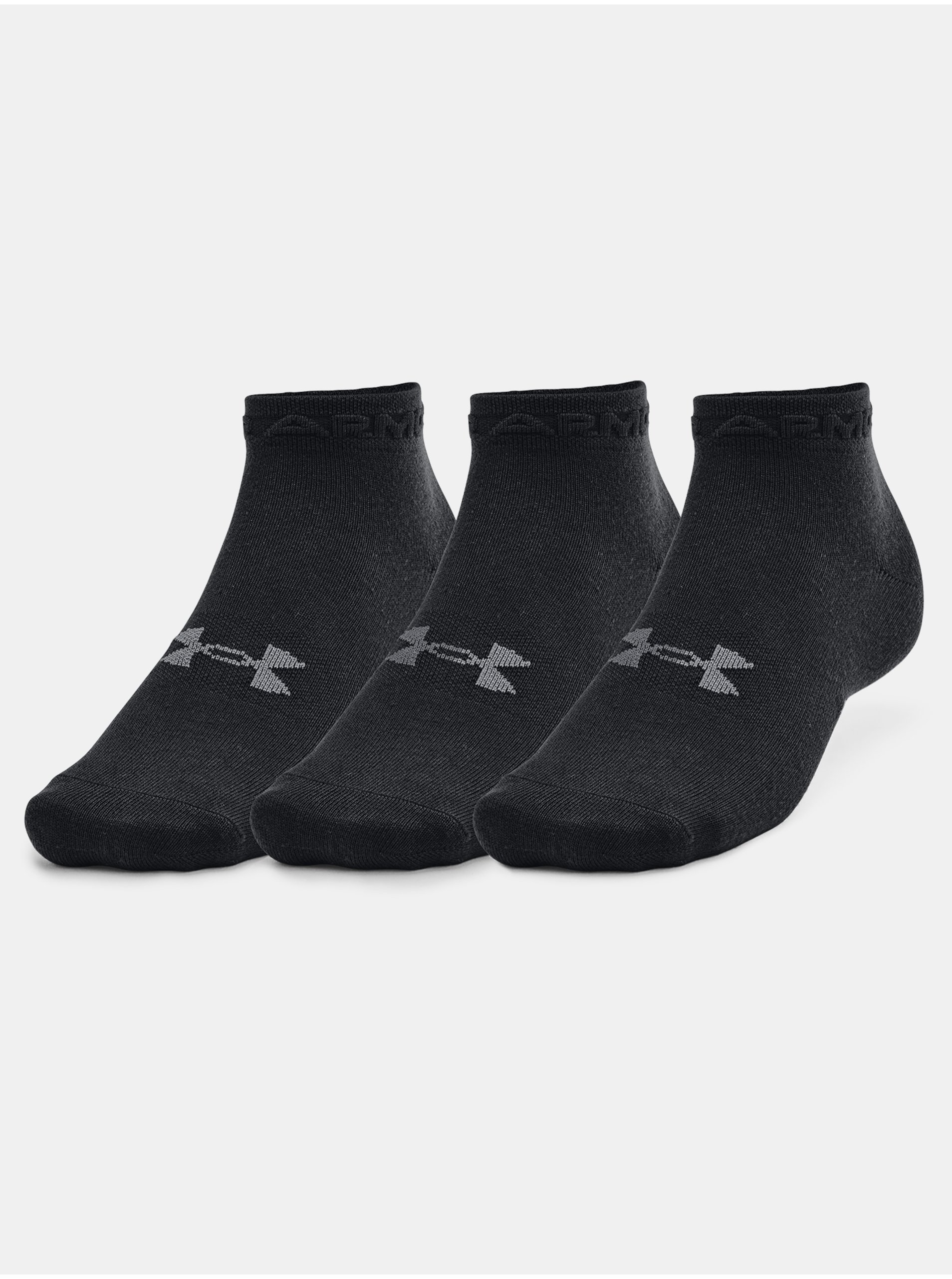 Levně Ponožky Under Armour Essential Low Cut 3Pk - černá