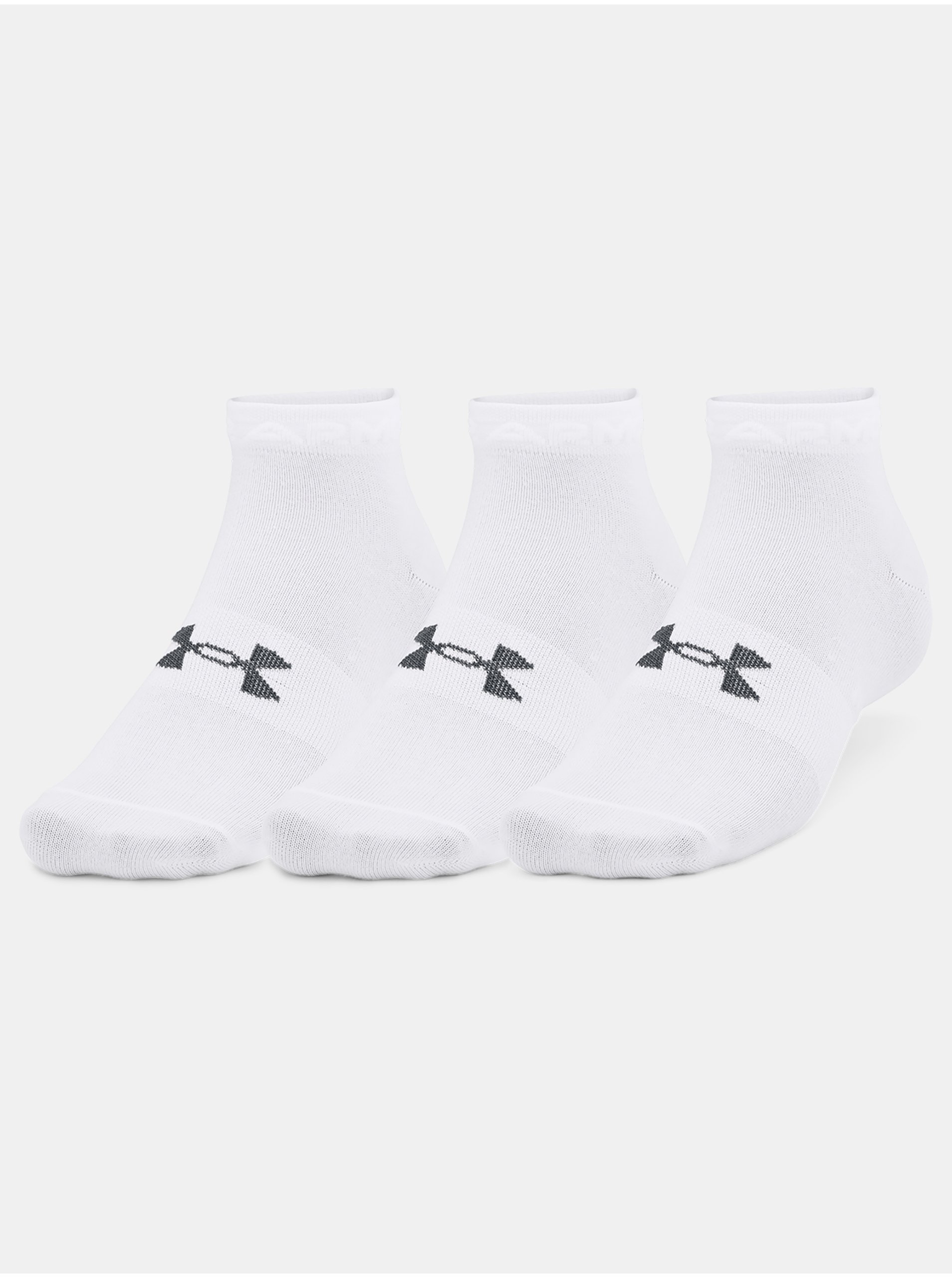 Lacno Ponožky Under Armour Essential Low Cut 3Pk - biela