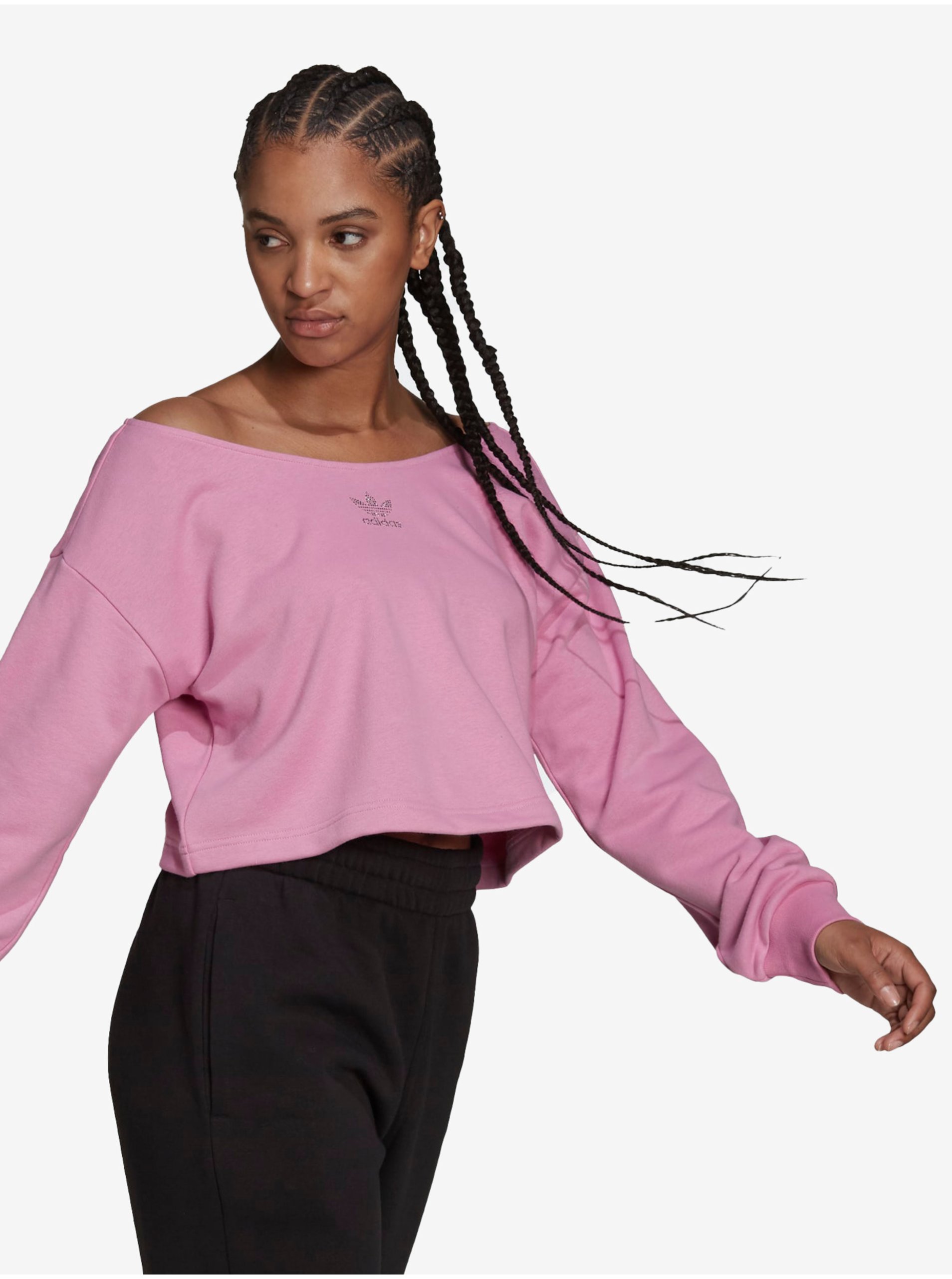 E-shop Tričká s dlhým rukávom pre ženy adidas Originals - ružová