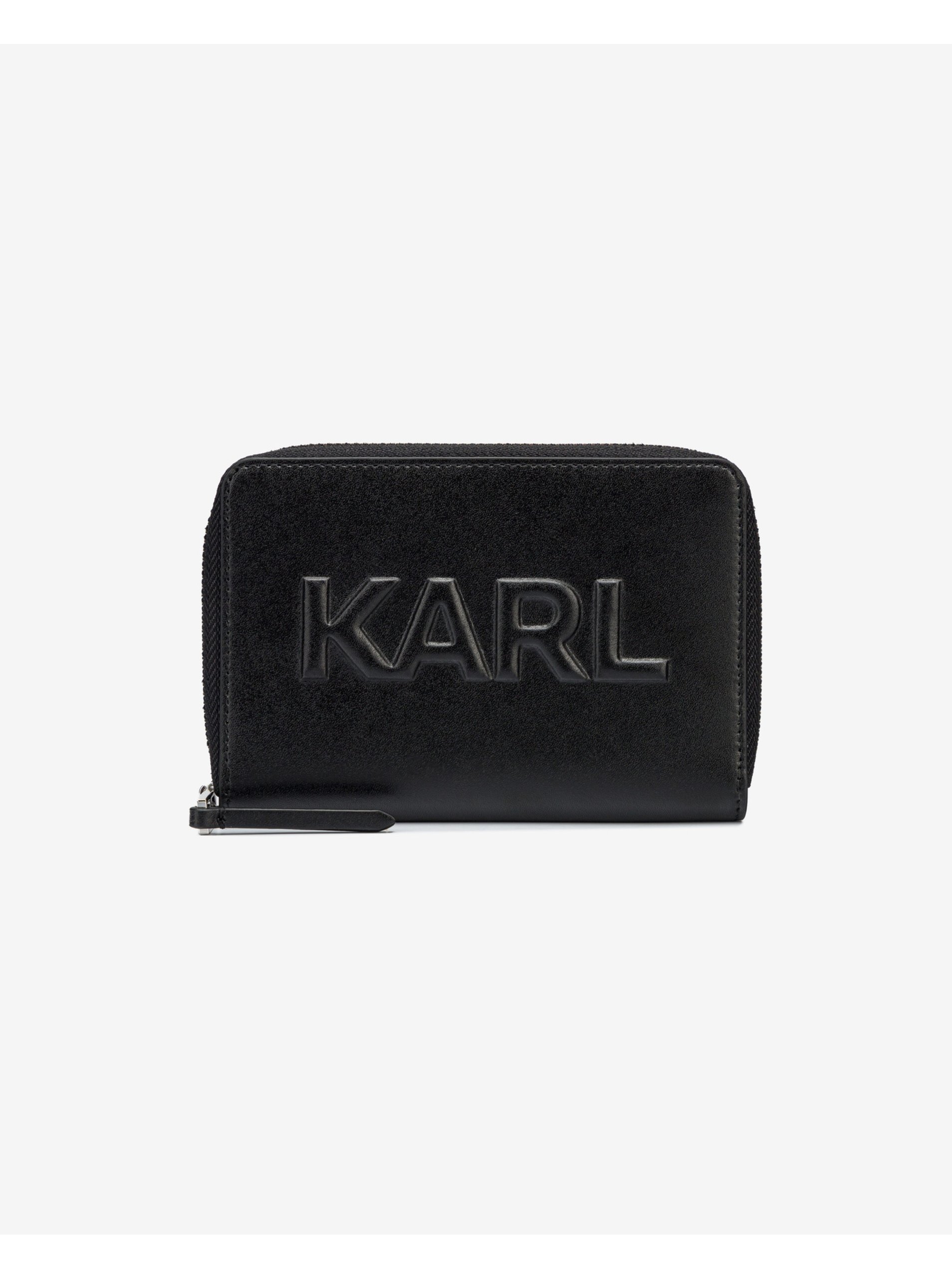 E-shop Černá dámská kožená peněženka KARL LAGERFELD