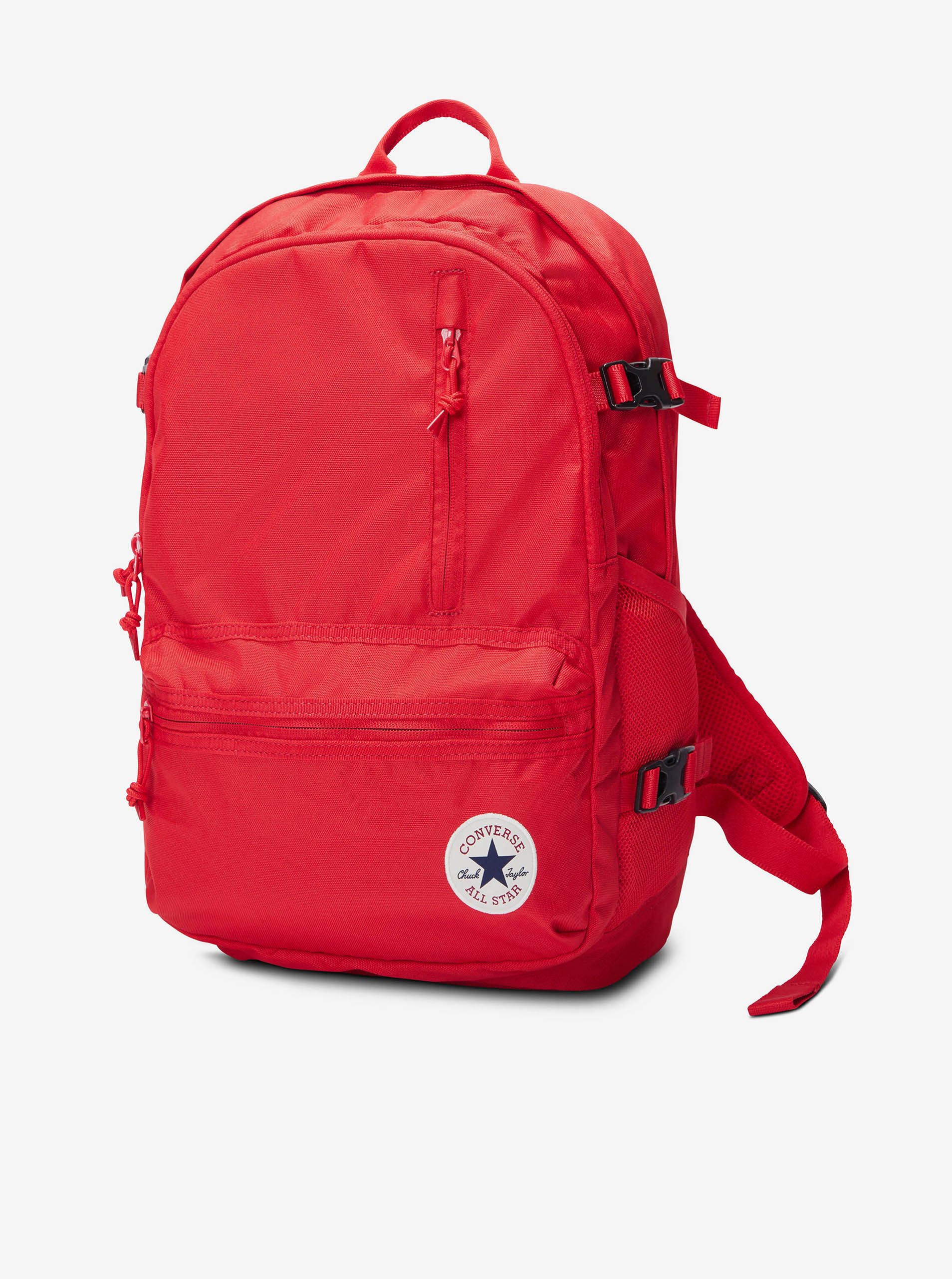 Levně Červený unisex batoh Converse Straight Edge Backpack