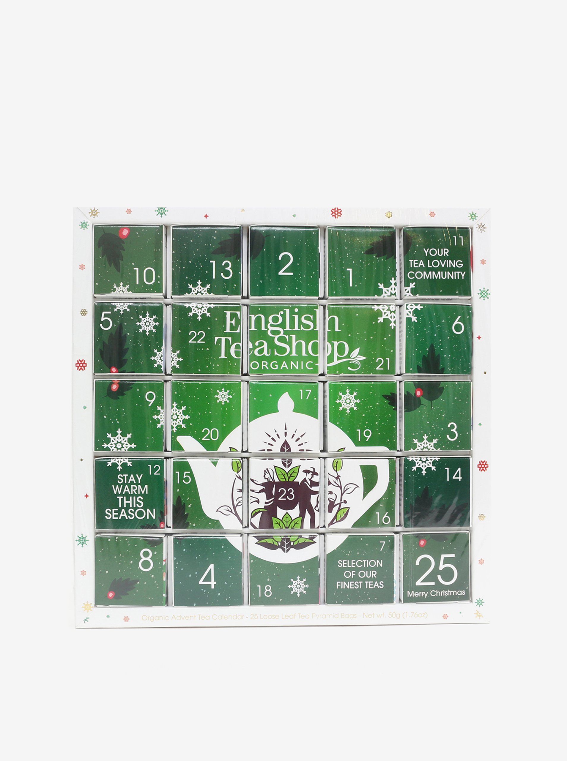 Lacno Zelený adventný čajový kalendár English Tea Shop