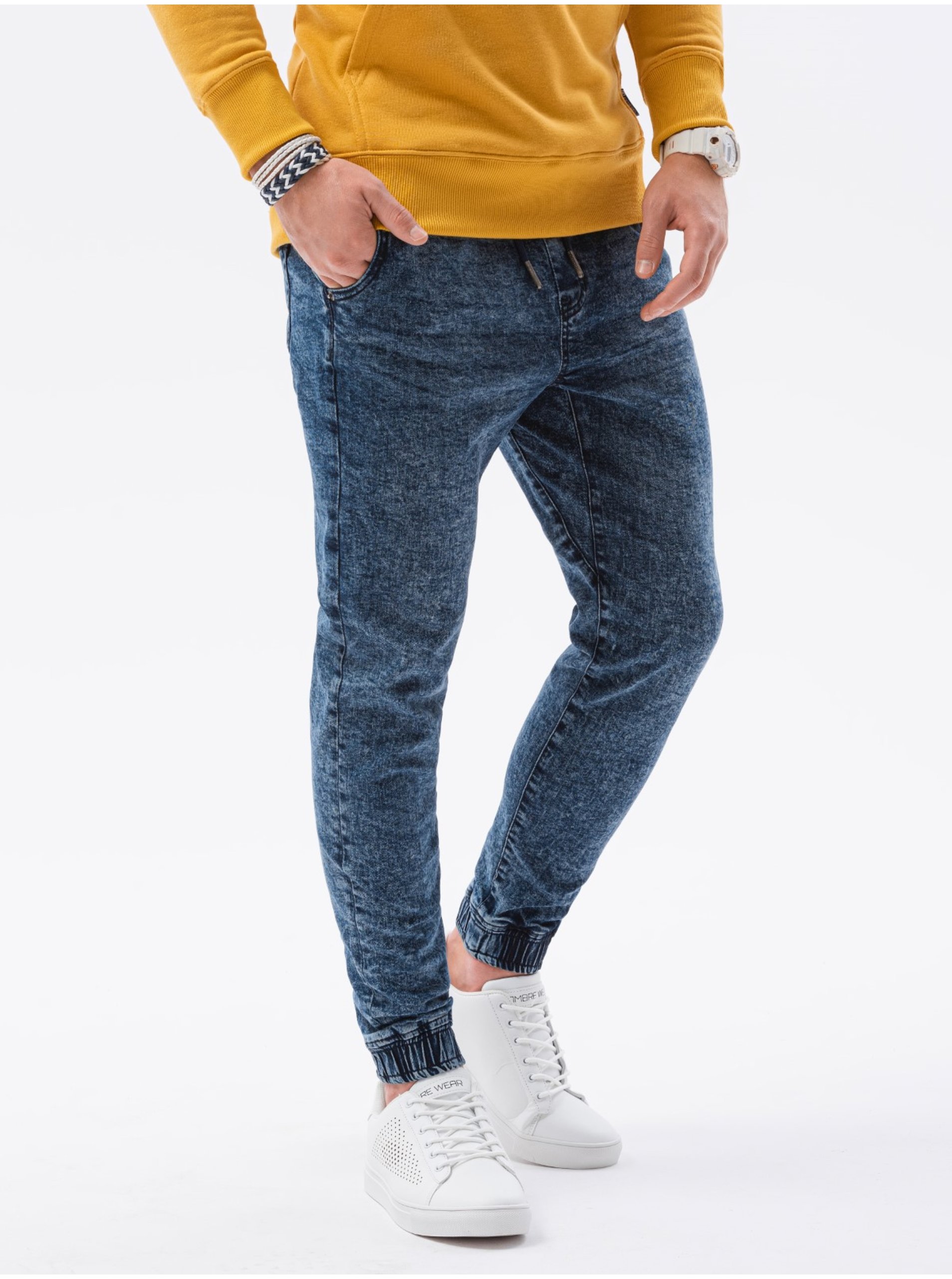 E-shop Modré pánské kalhoty P1027