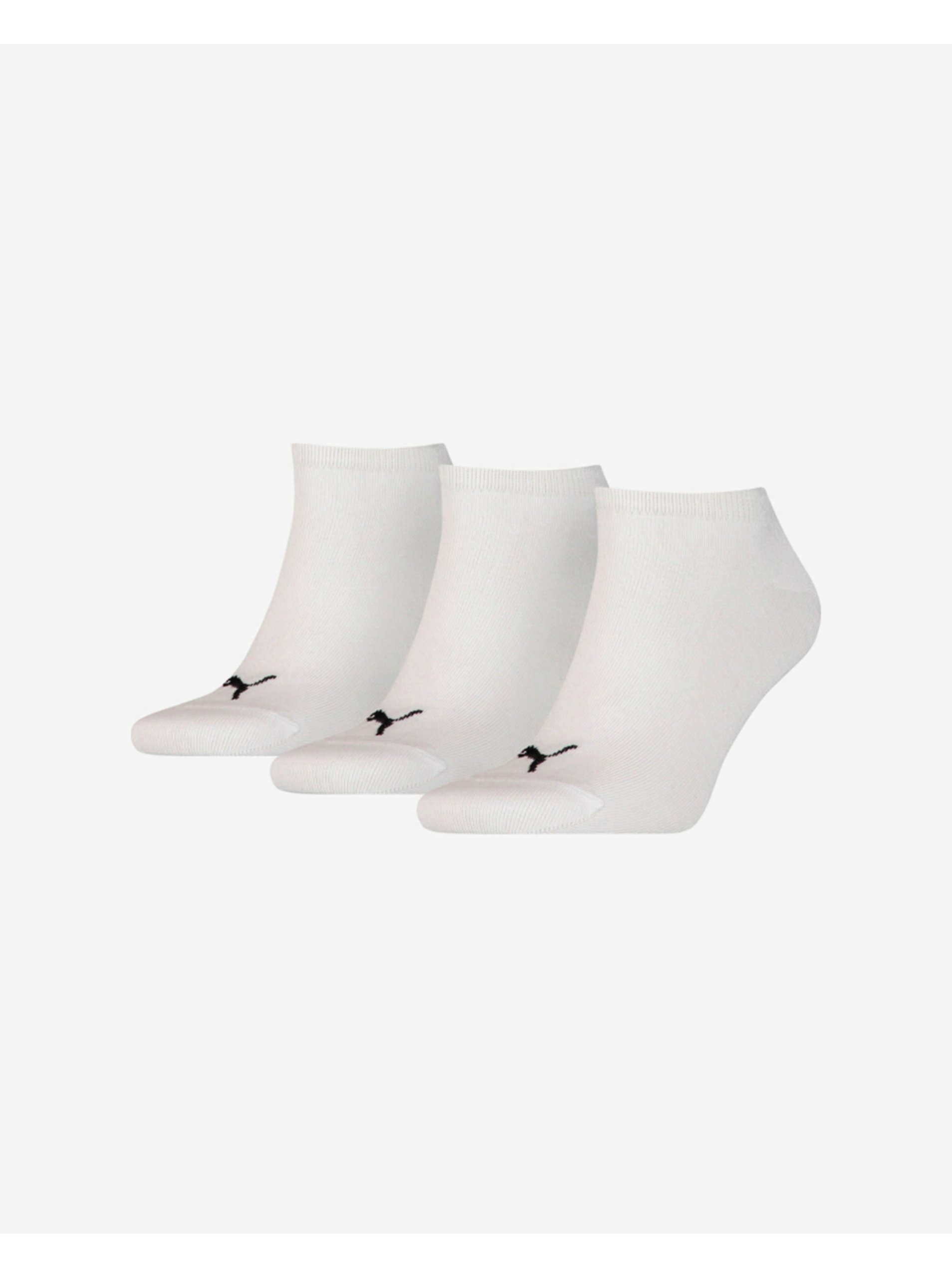 Lacno Sada troch párov ponožiek v bielej farbe Puma