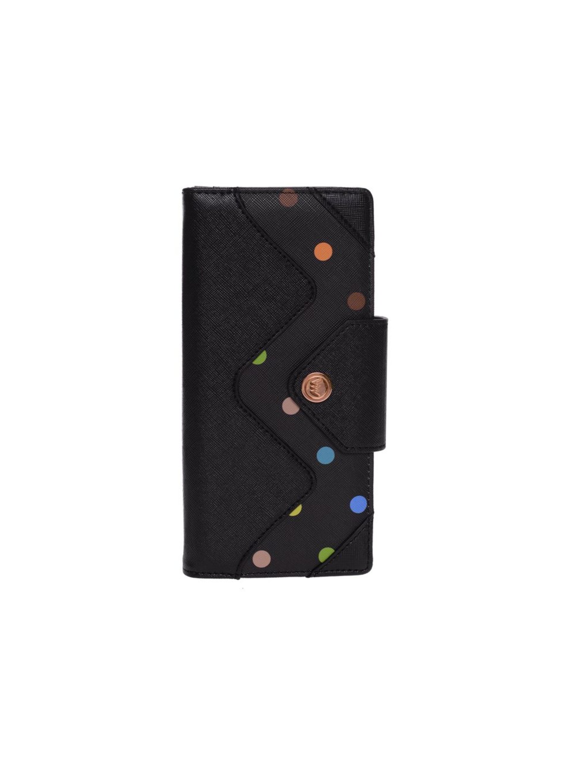 E-shop Černá peněženka s barevnými puntíky VUCH Tanita