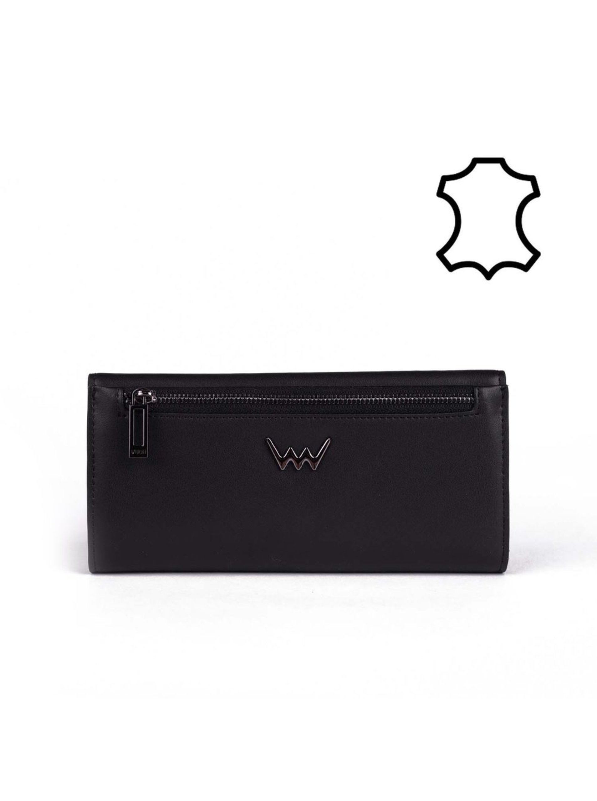 E-shop Černá dámská kožená peněženka VUCH Folly