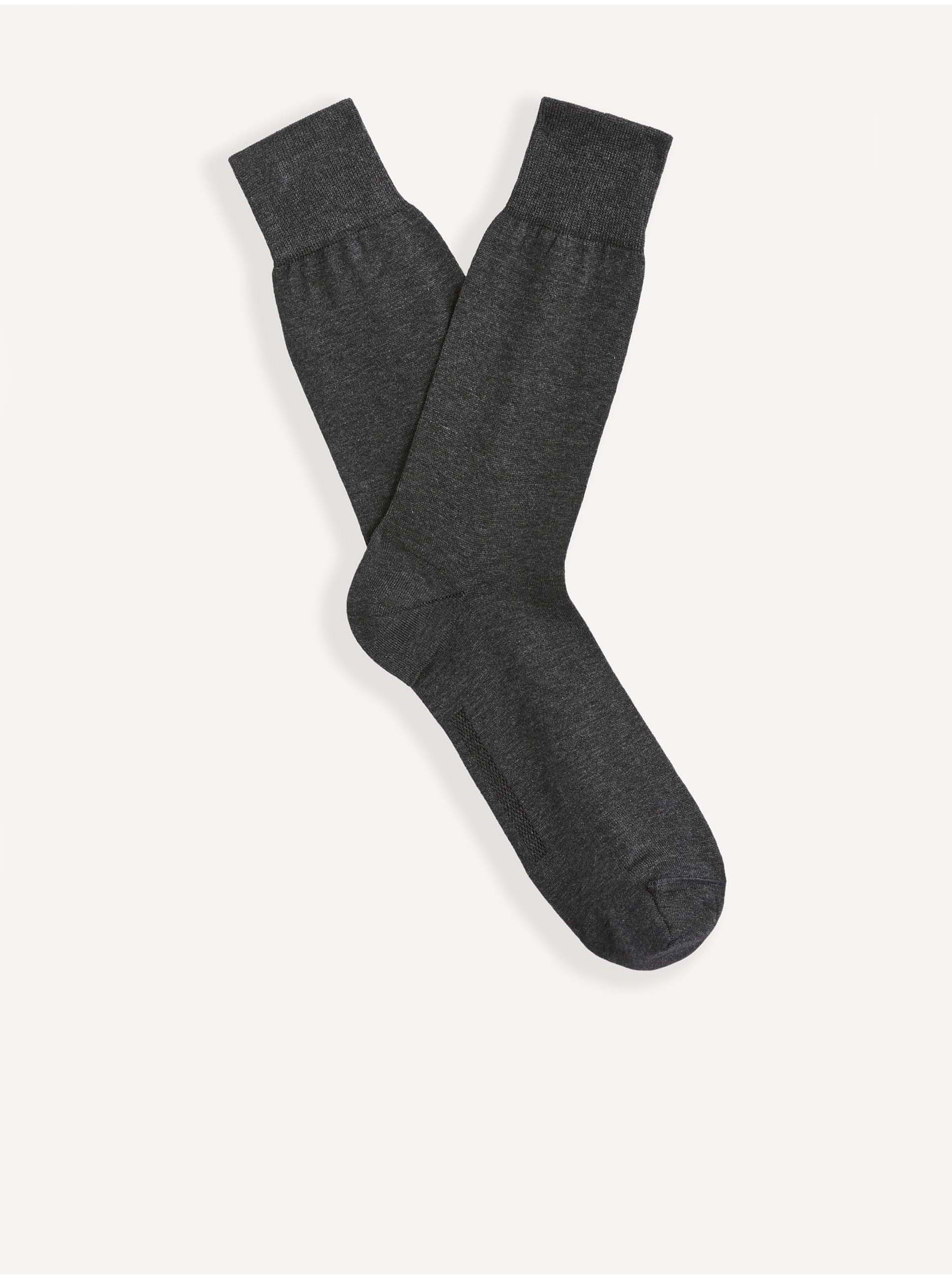 Levně Tmavě šedé ponožky Celio Sicosse