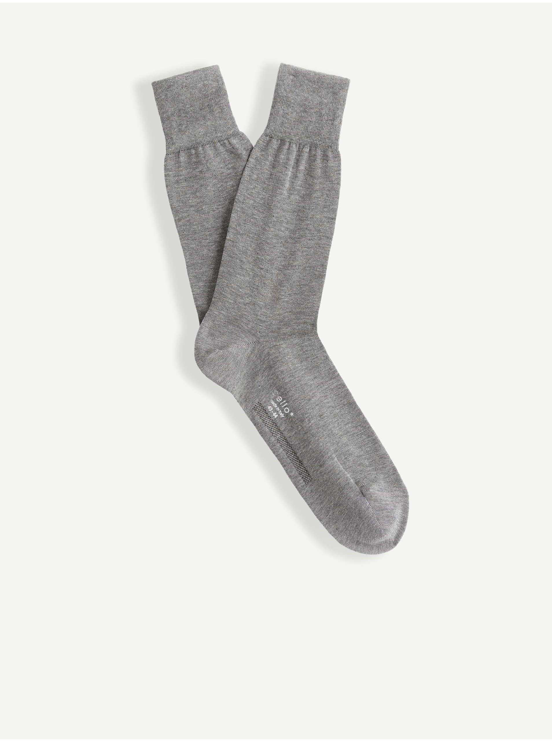 Levně Světle šedé ponožky Celio Sicosse