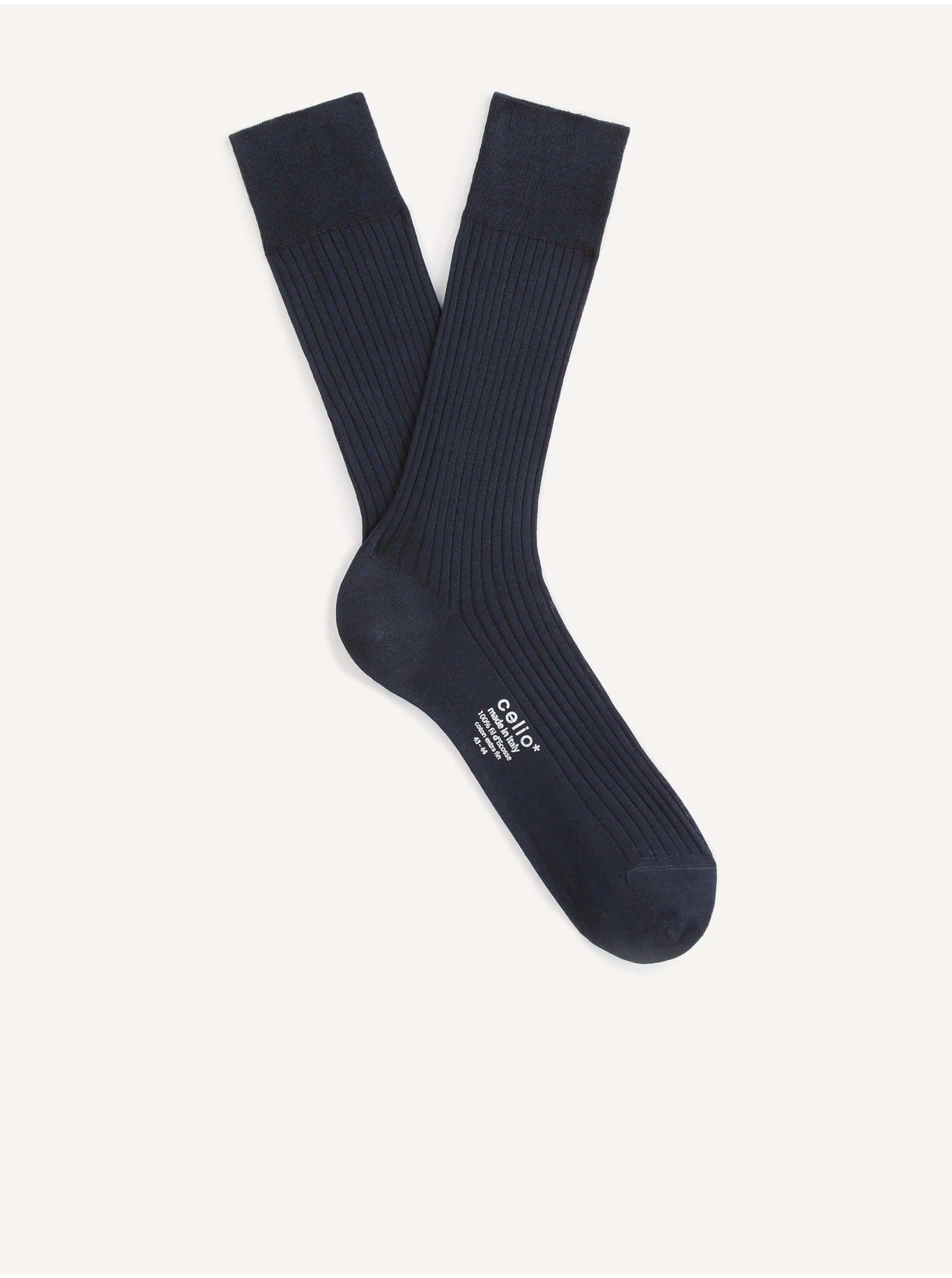 E-shop Tmavě modré pánské ponožky Celio Jiunecosse