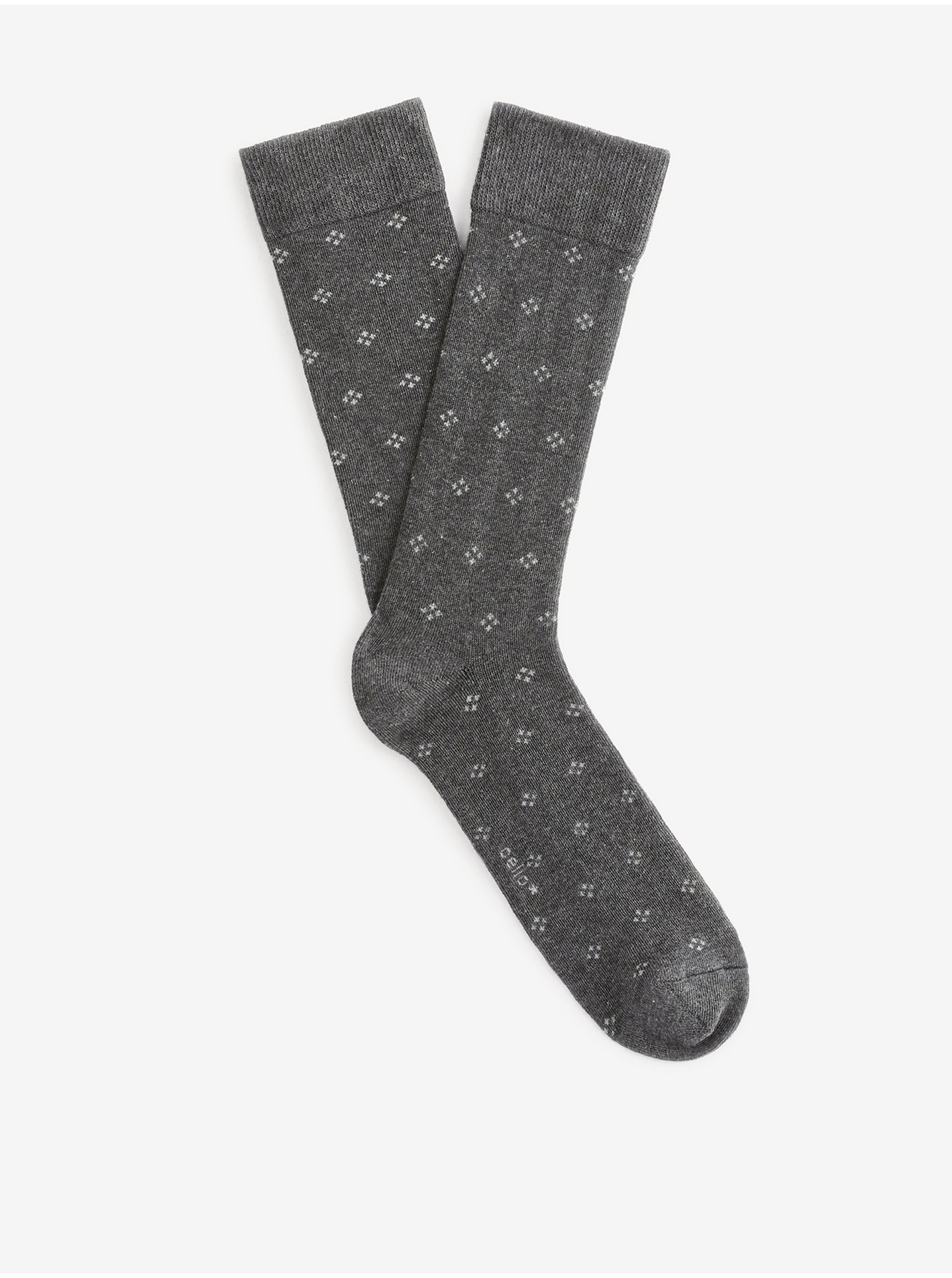 Levně Šedé vzorované ponožky Celio Village