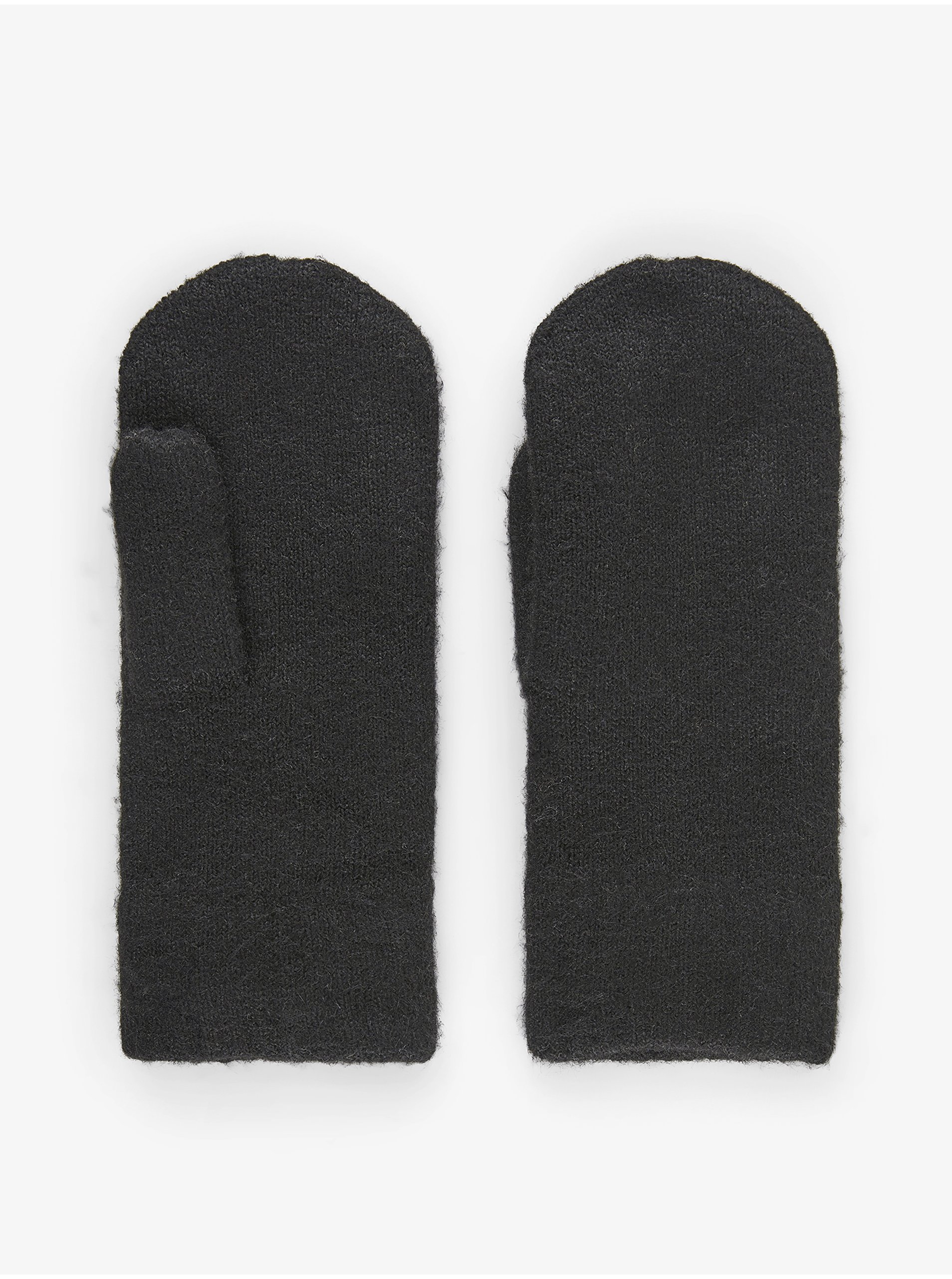 Levně Černé rukavice Pieces Berta