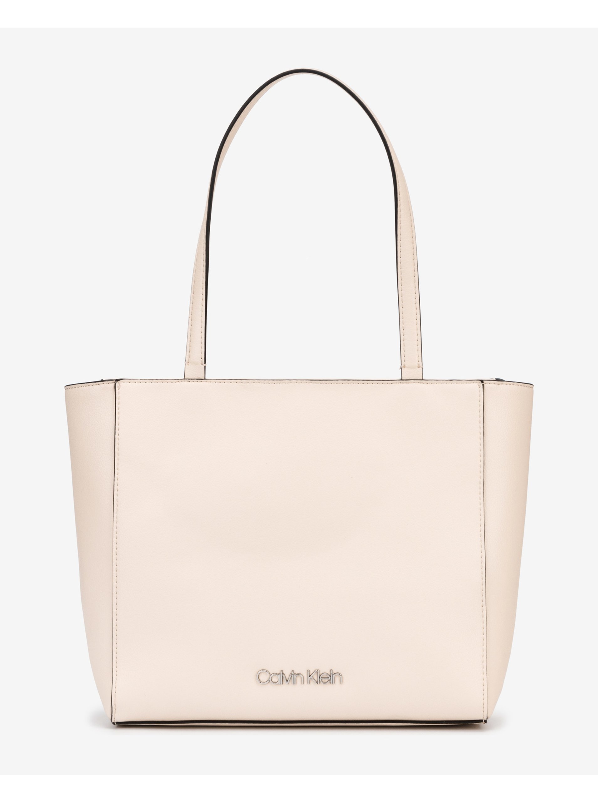 Levně Béžová dámská kabelka Calvin Klein