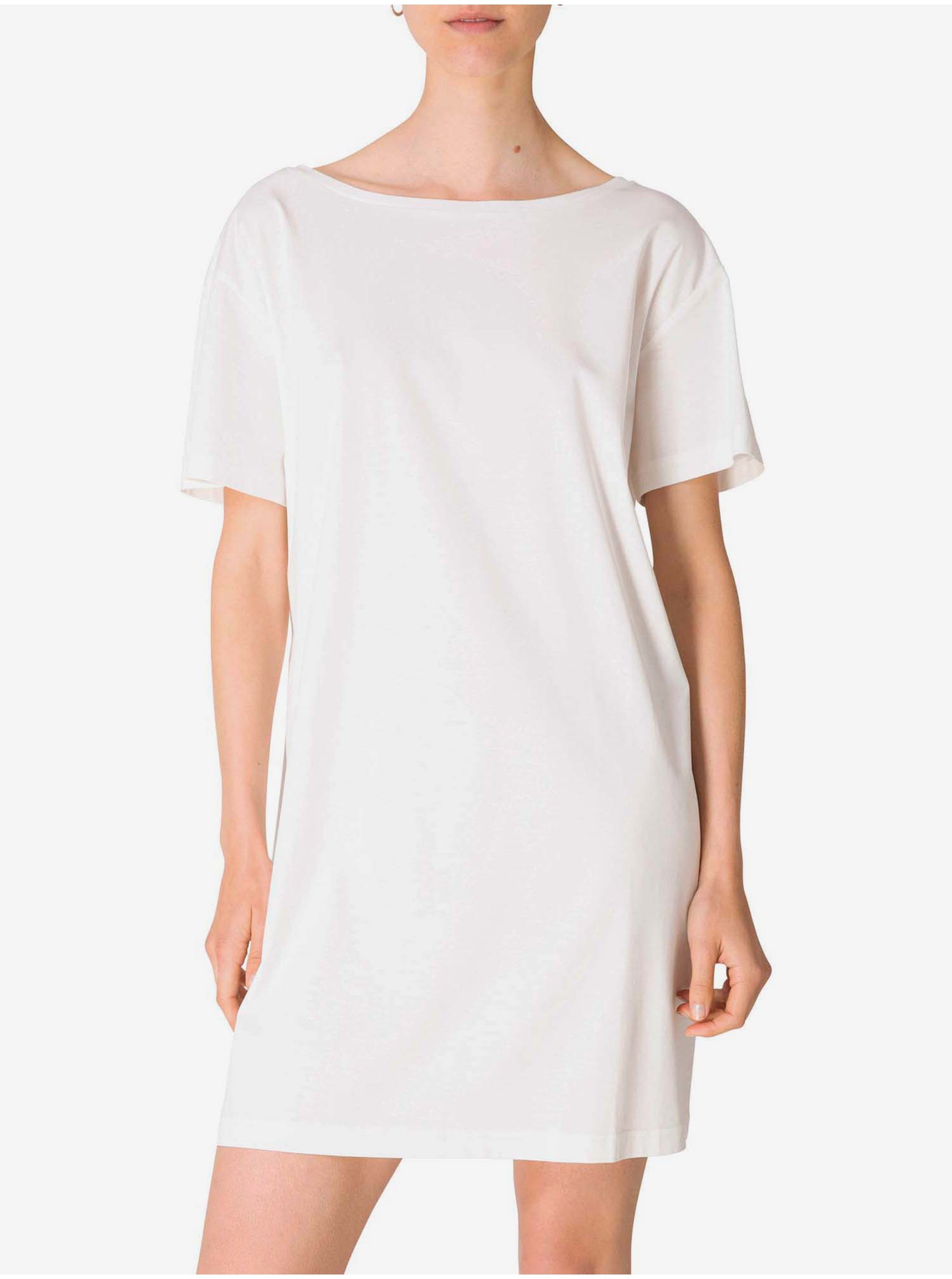 E-shop Biele dámske šaty s výstrihom na chrbte Diesel